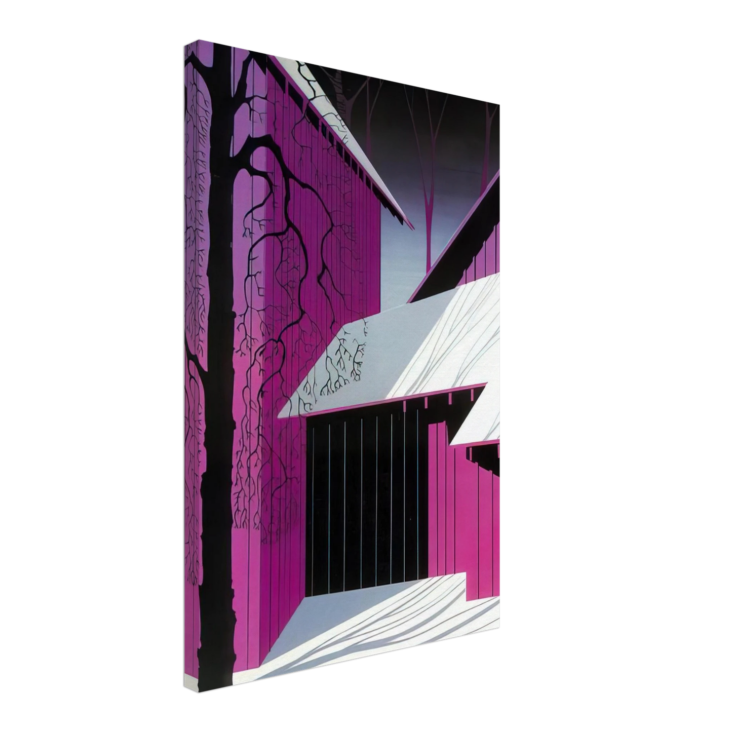 Eyvind Earle - Amethyst Canvas - 70x100 cm / 28x40 inches-canvas