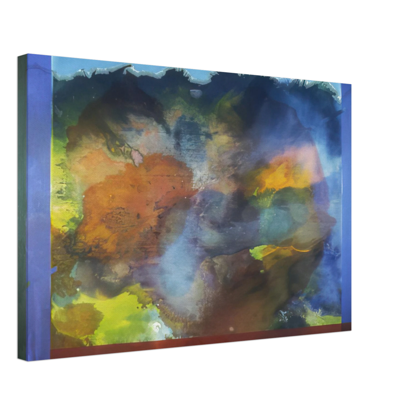 Ronnie Landfield - Ocean Unconscious - 1985 Canvas - 70x100 cm / 28x40 inches-canvas