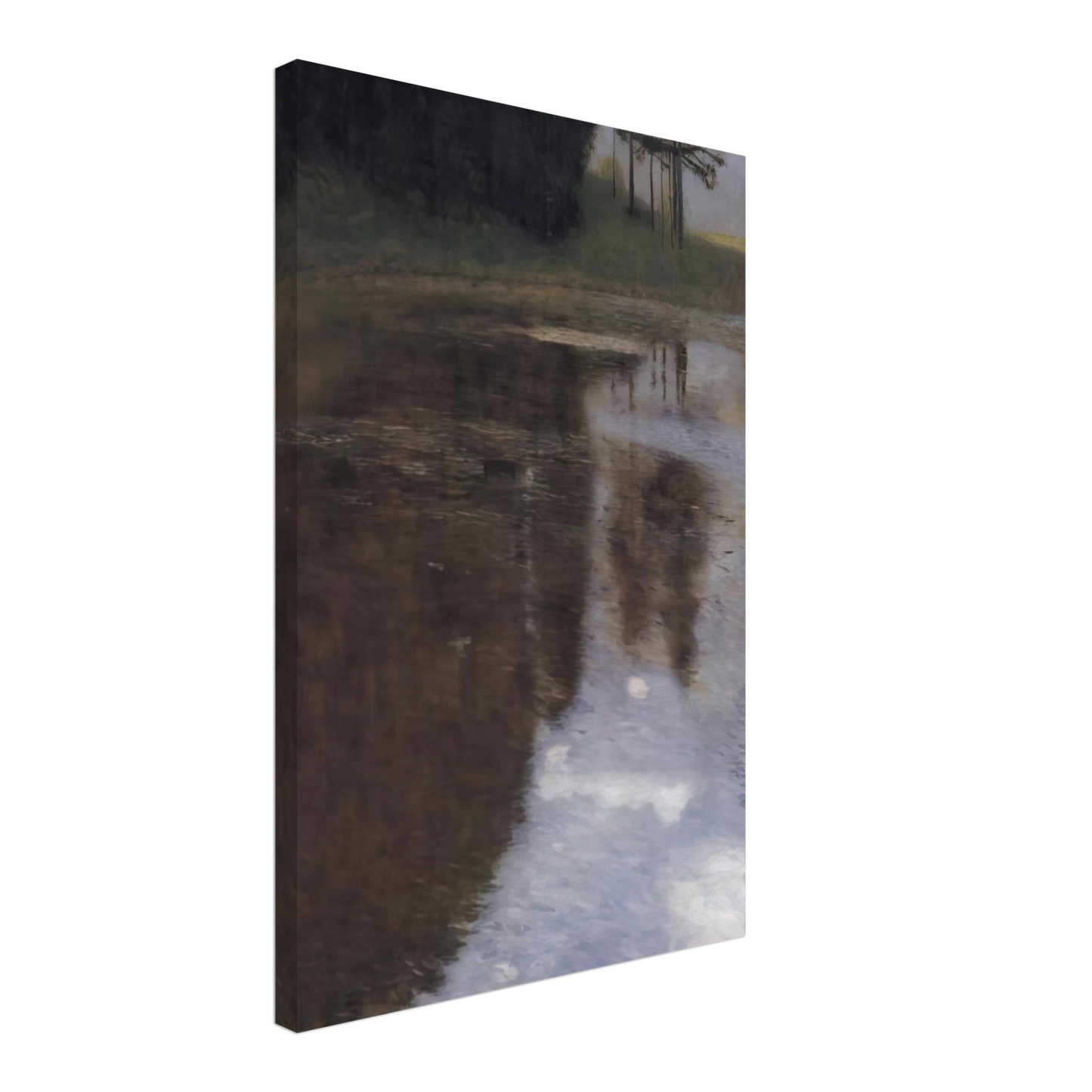 Gustav Klimt - QUIET POND IN THE PARK OF APPEAL Canvas - 70x100 cm / 28x40 inches-canvas