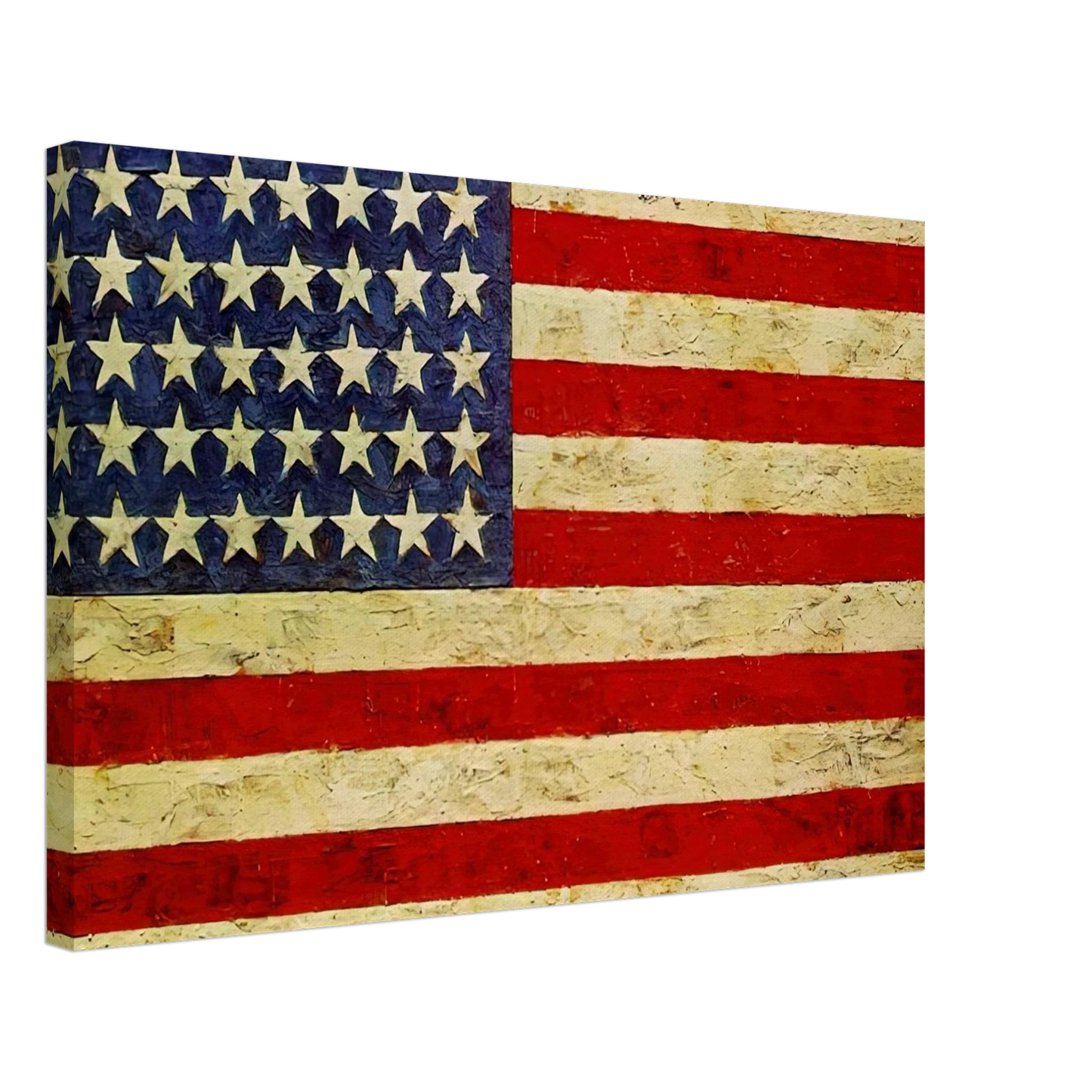 Jasper Johns - FLAG Canvas - 40x60 cm / 16x24 inches-canvas