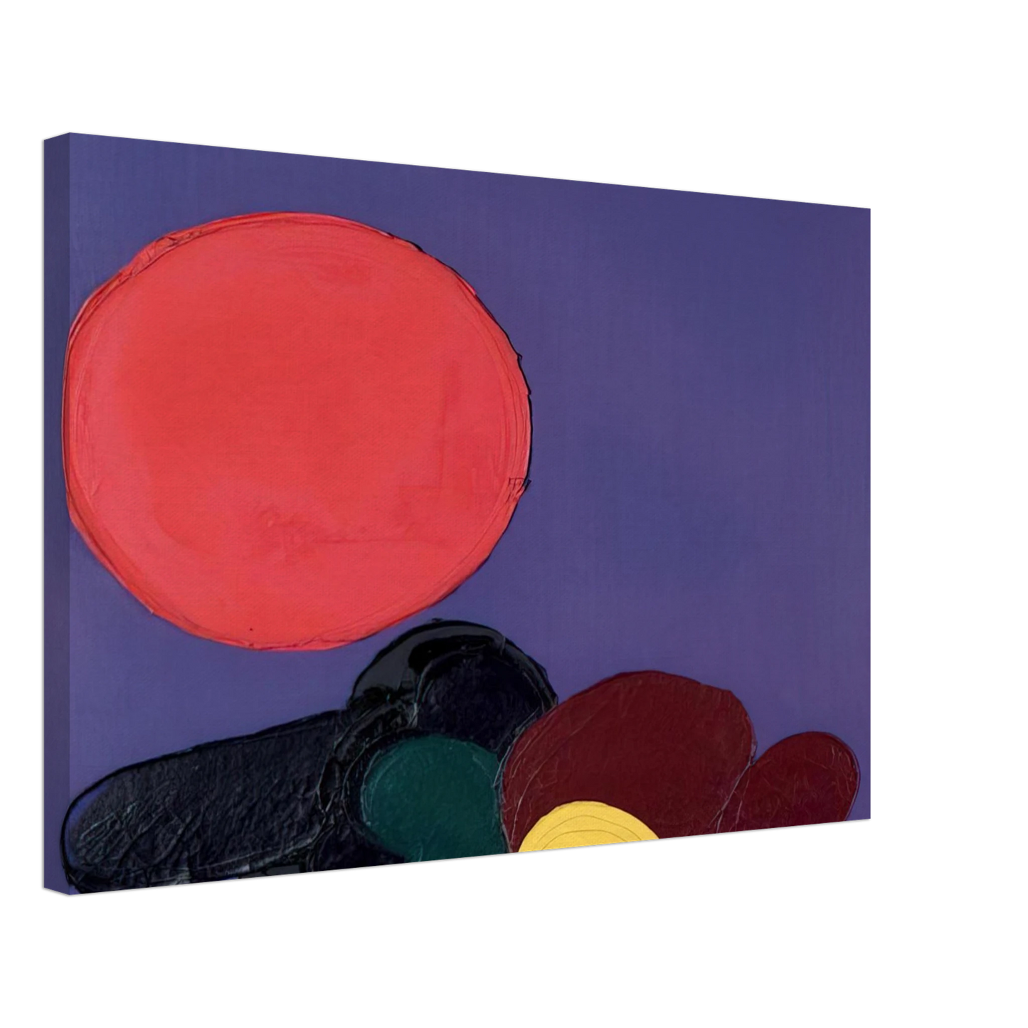 Luis Feito - UNTITLED 1971 Canvas - 70x100 cm / 28x40 inches-canvas