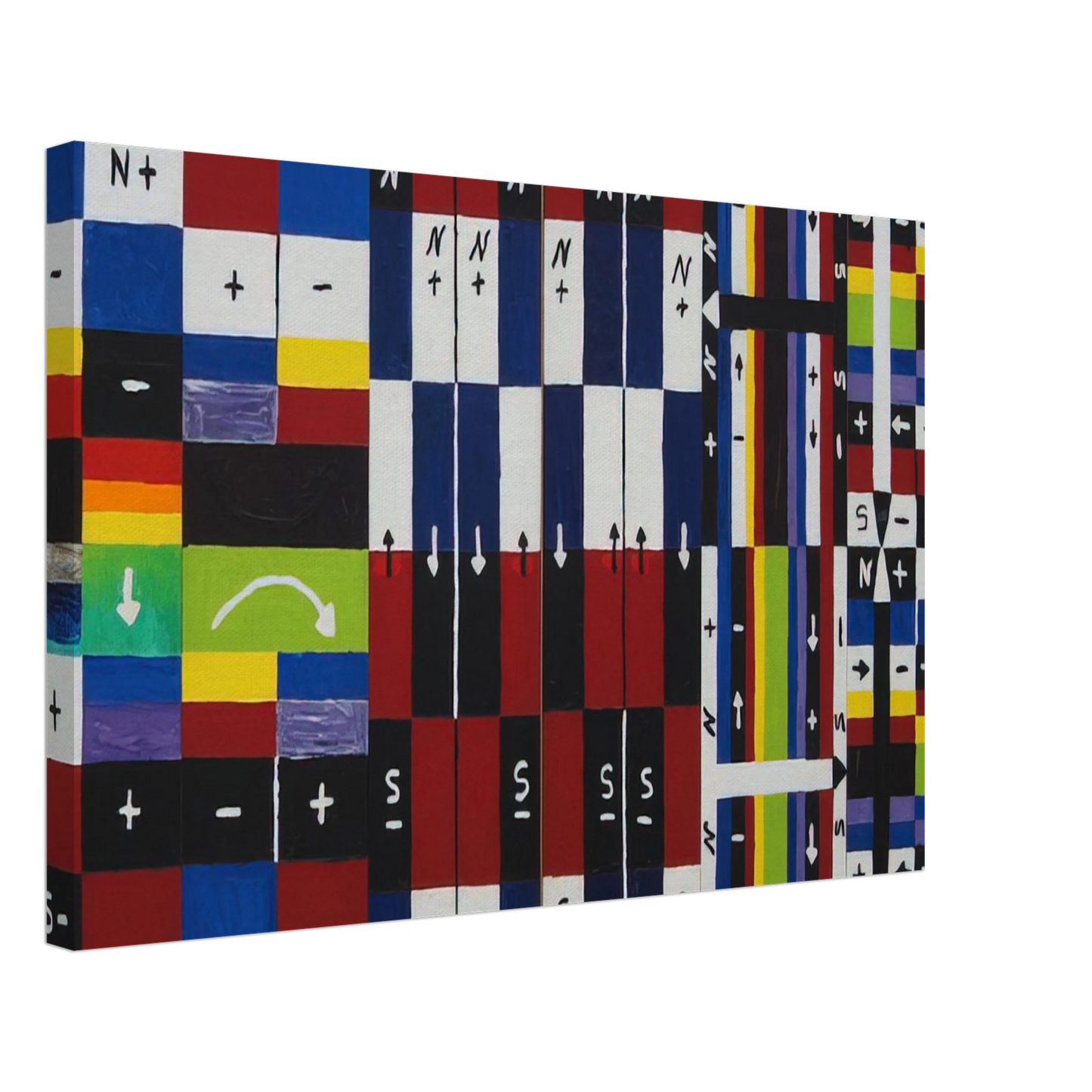 Alfred Jensen - A World in Itself - 1961 Canvas - 40x60 cm / 16x24 inches-canvas