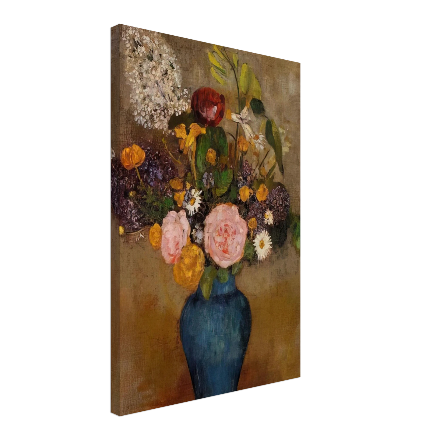 Odilon Redon - VASE OF FLOWERS 10 Canvas - 70x100 cm / 28x40 inches-canvas