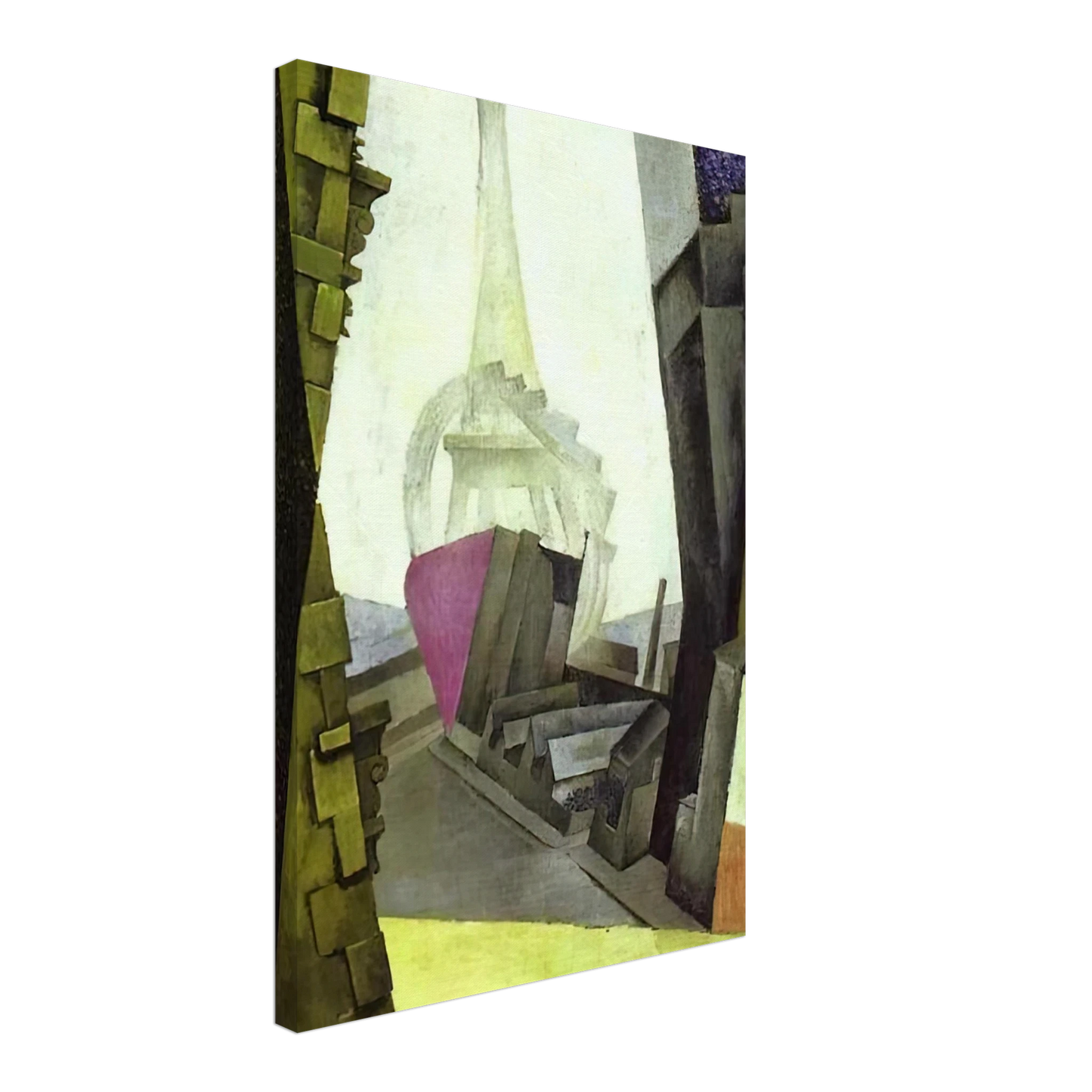 Diego Rivera - LA TOUR EIFFEL 1914 Canvas - 40x60 cm / 16x24 inches-canvas