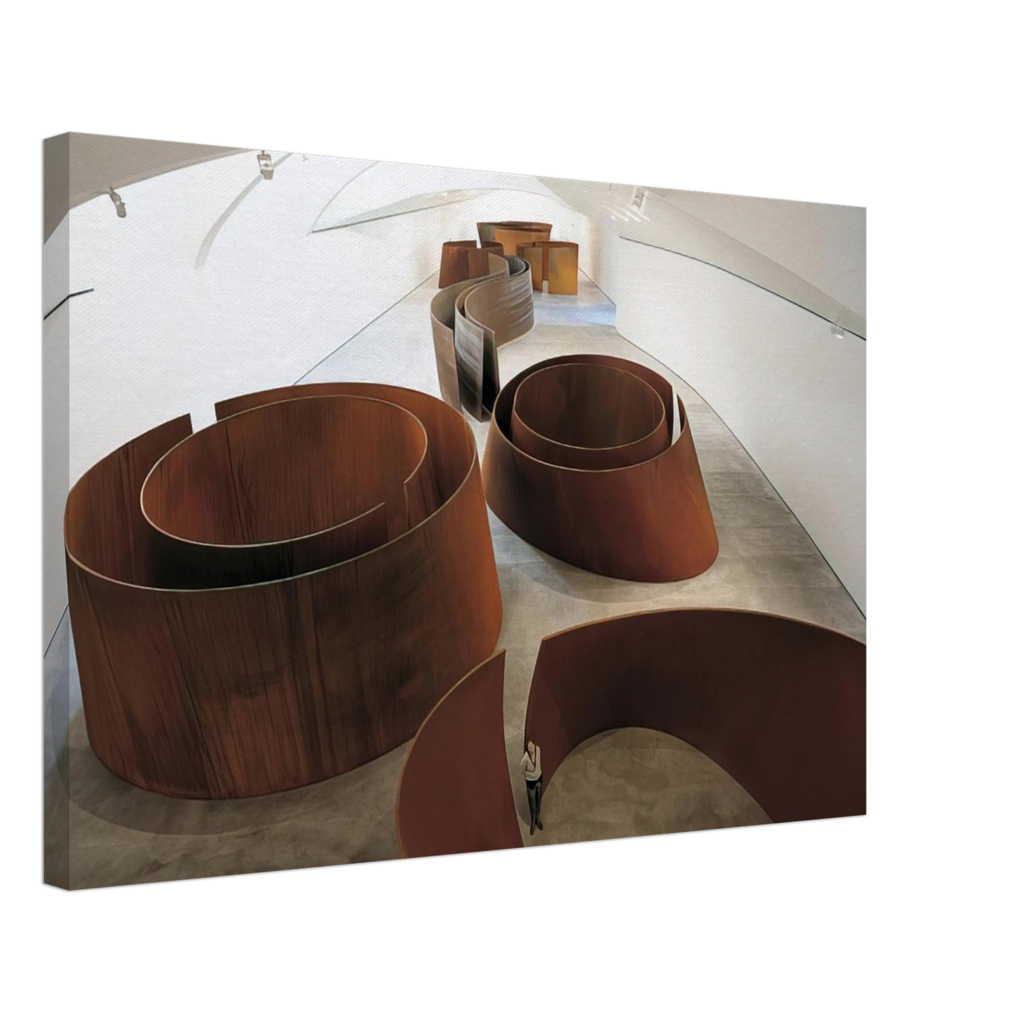 Richard Serra - TORQUED ELLIPSES Canvas - 70x100 cm / 28x40 inches-canvas