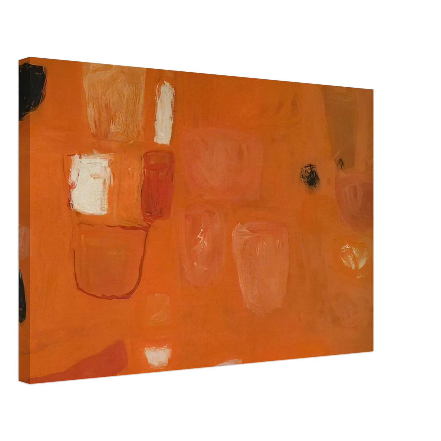 William Scott - Orange and Red - 1957 Canvas - 70x100 cm / 28x40 inches-canvas