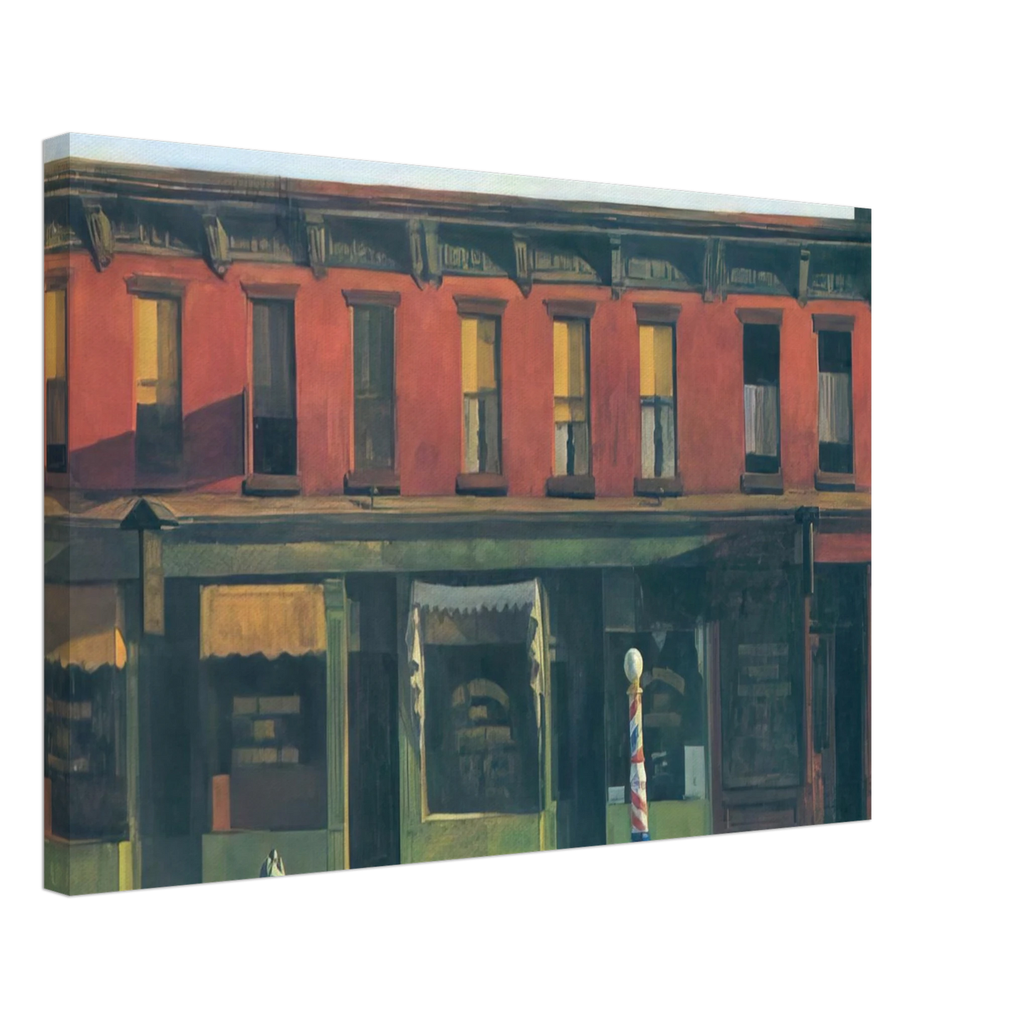 Edward Hopper - Early Sunday Morning Canvas - 70x100 cm / 28x40 inches-canvas