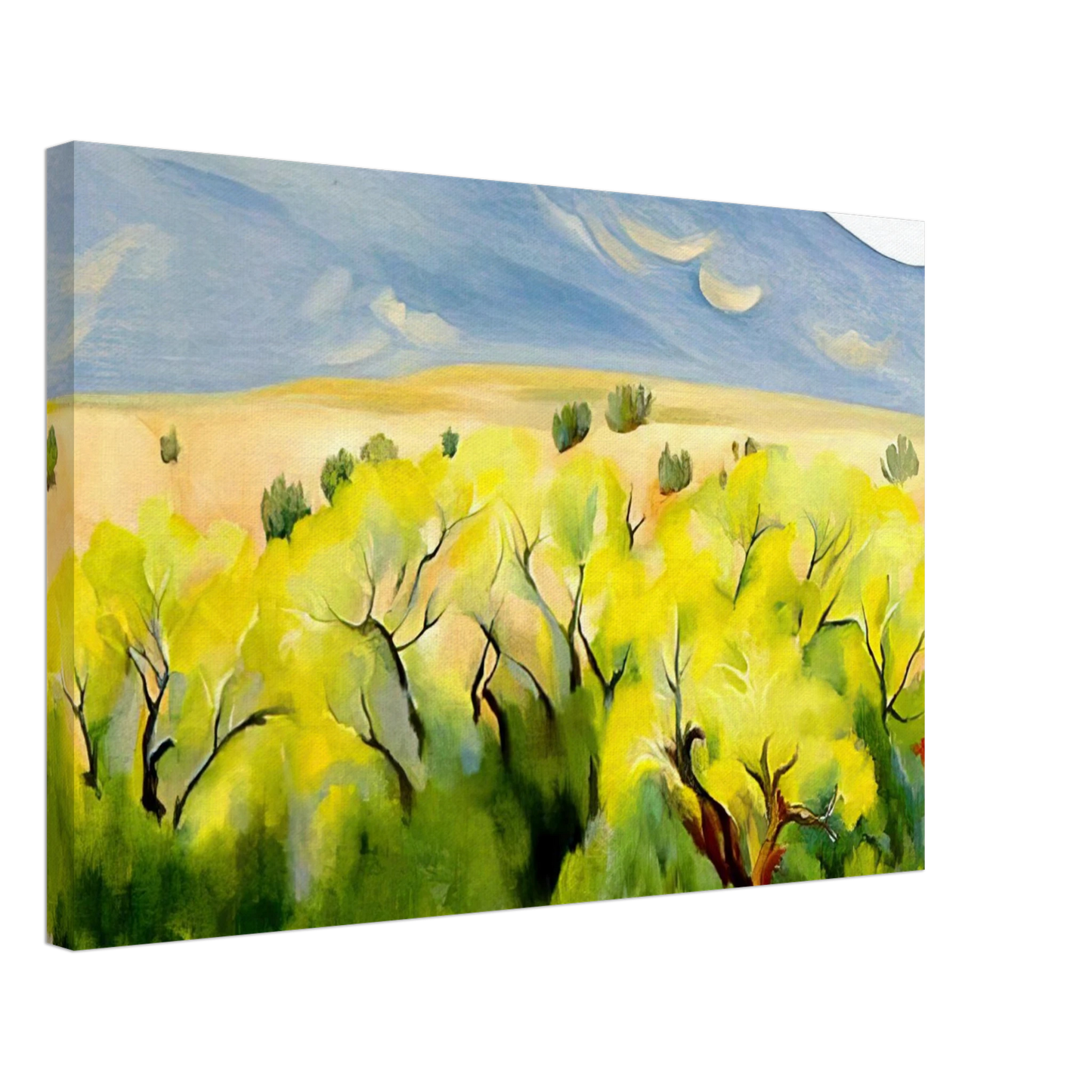 Georgia O'Keeffe - Cottonwood III Canvas - 40x60 cm / 16x24 inches-canvas