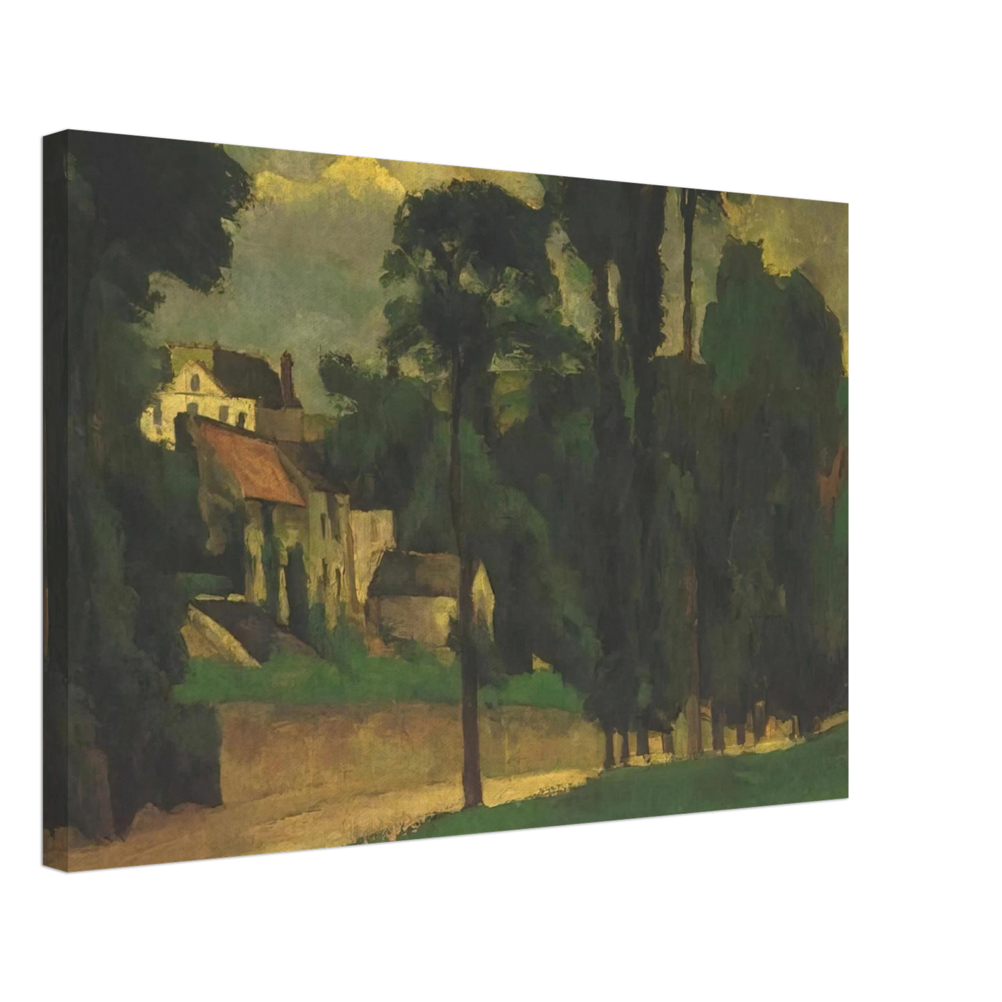 Paul Cezanne - Road at Pontoise Canvas - 40x60 cm / 16x24 inches-canvas
