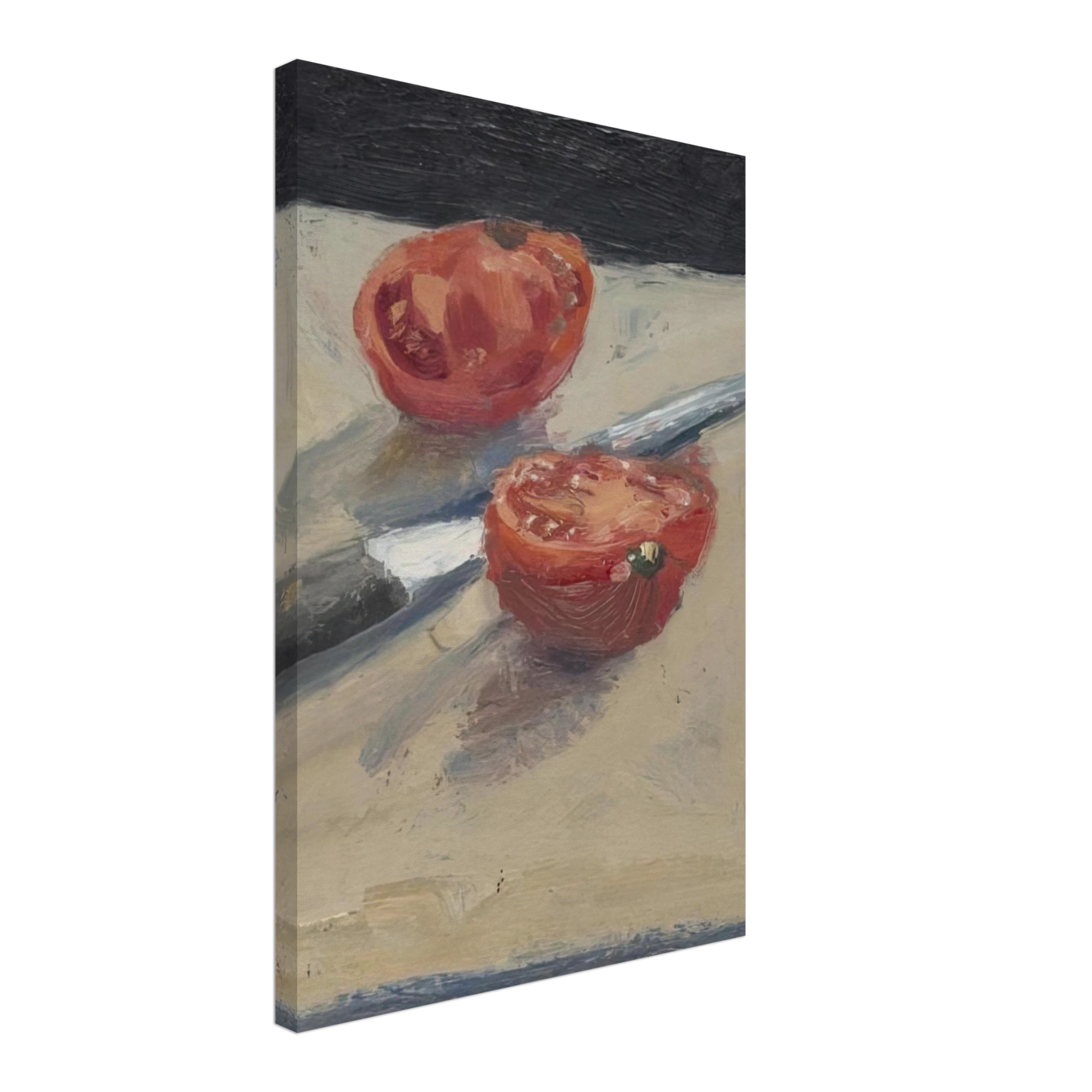Richard Diebenkorn - Knife Tomato I Canvas - 40x60 cm / 16x24 inches-canvas