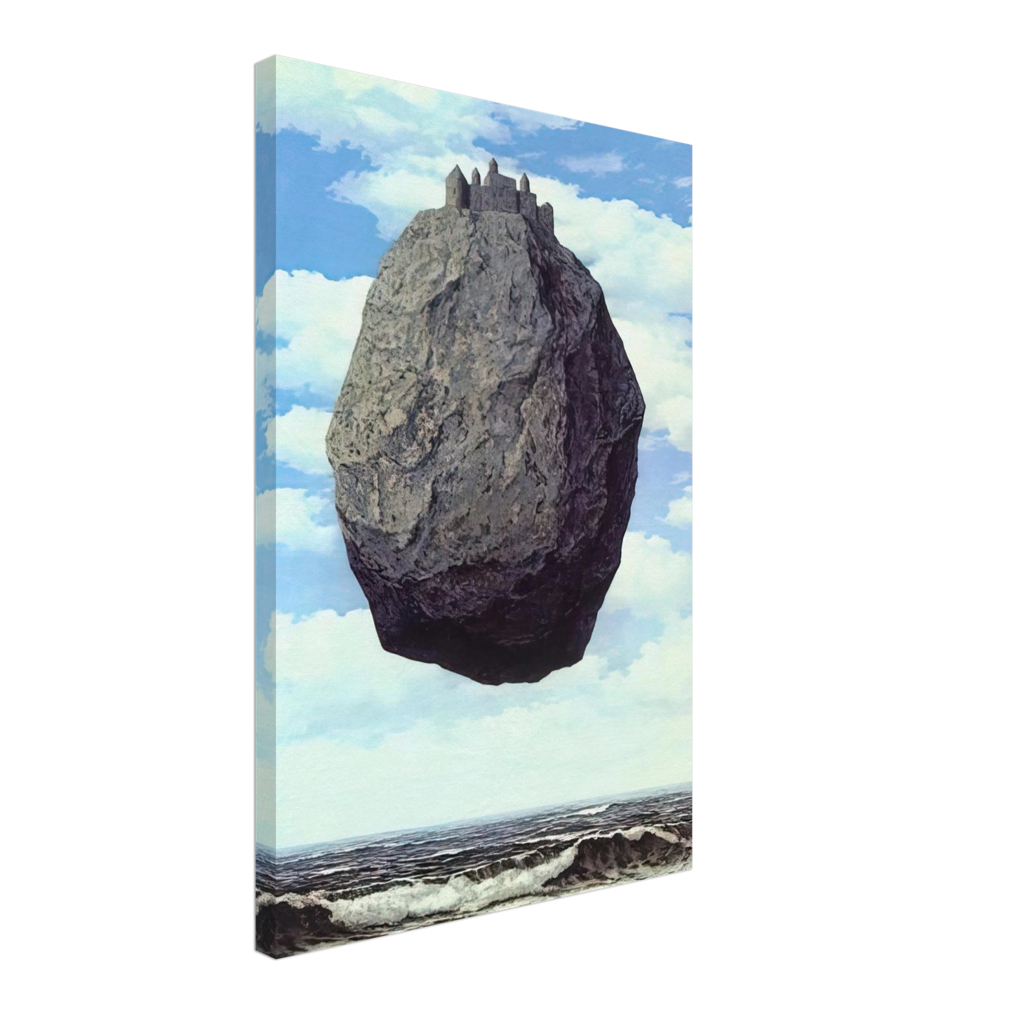 Rene Magritte - THE CASTLE OF THE PYRENEES 1959 Canvas - 70x100 cm / 28x40 inches-canvas