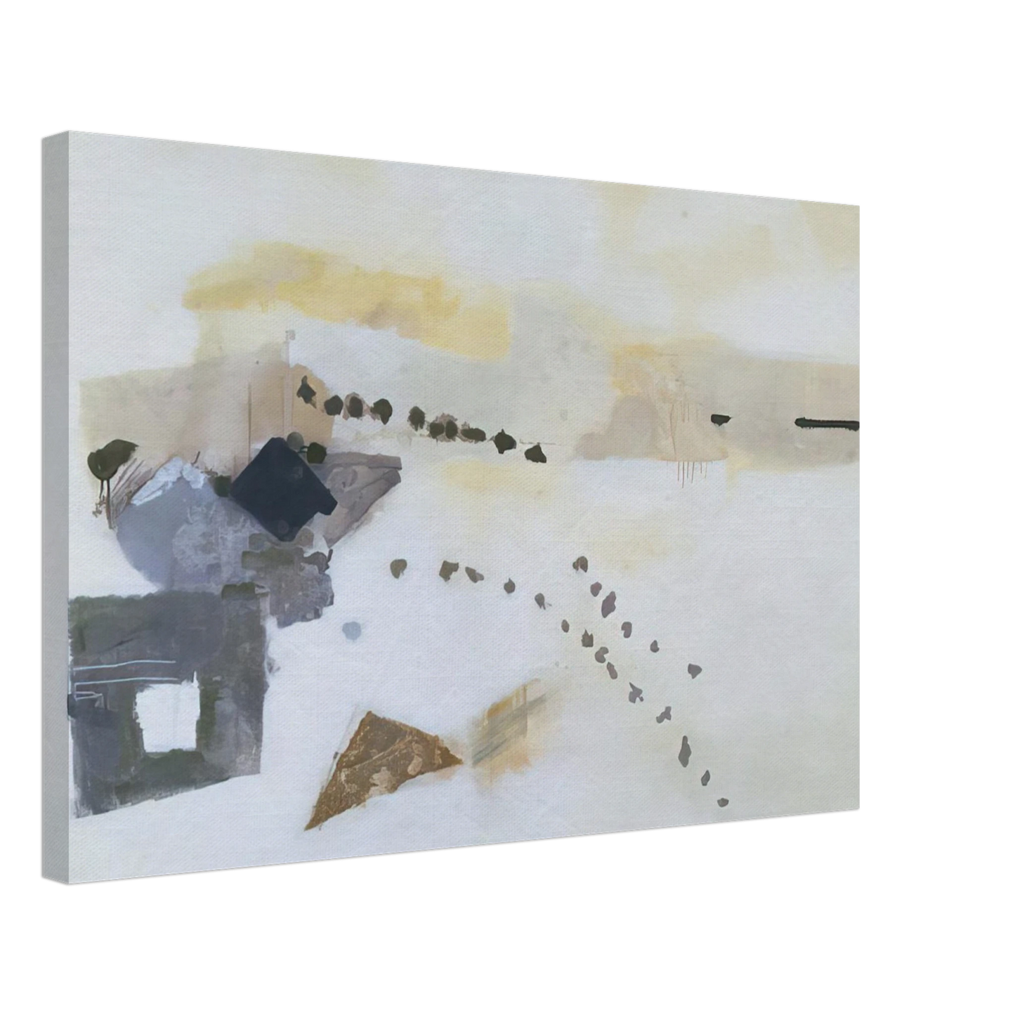 Kenzo Okada - Footsteps - 1954 Canvas - 70x100 cm / 28x40 inches-canvas