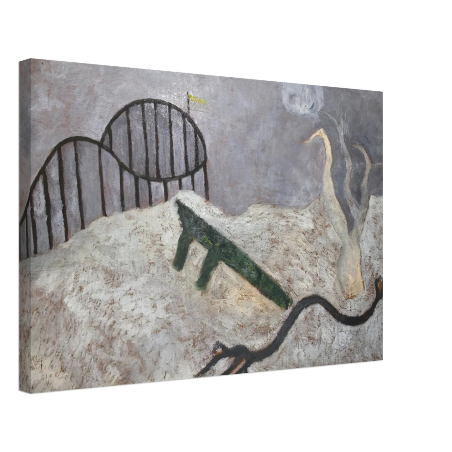 Theodoros Stamos - Coney Island - 1945 Canvas - 40x60 cm / 16x24 inches-canvas