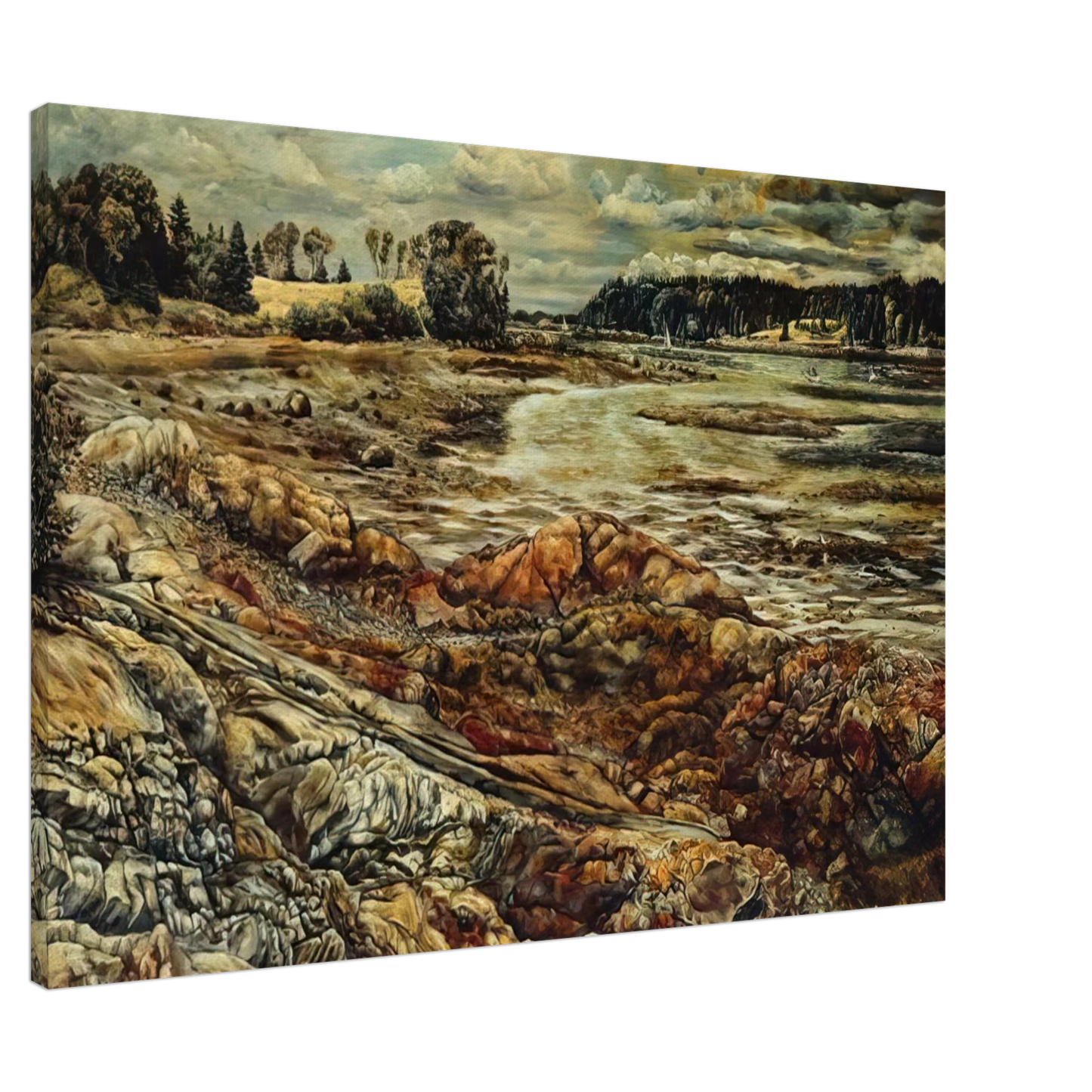 Ivan Albright - DIVIDED AND DIVIDED Canvas - Default Title-canvas