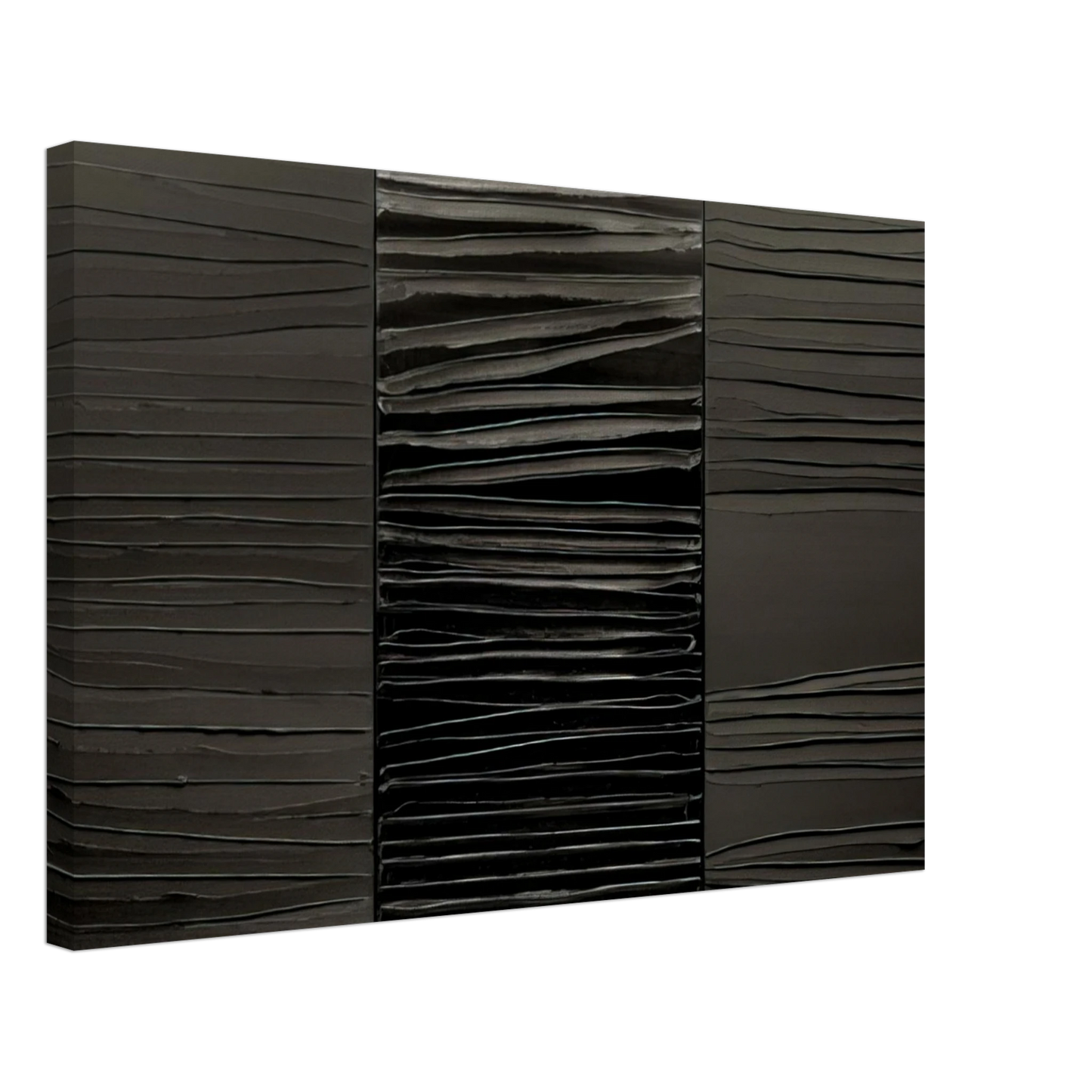 Pierre Soulages - Peinture 227 x 306 cm, 2 Mars 2009 - 2009 Canvas - 70x100 cm / 28x40 inches-canvas
