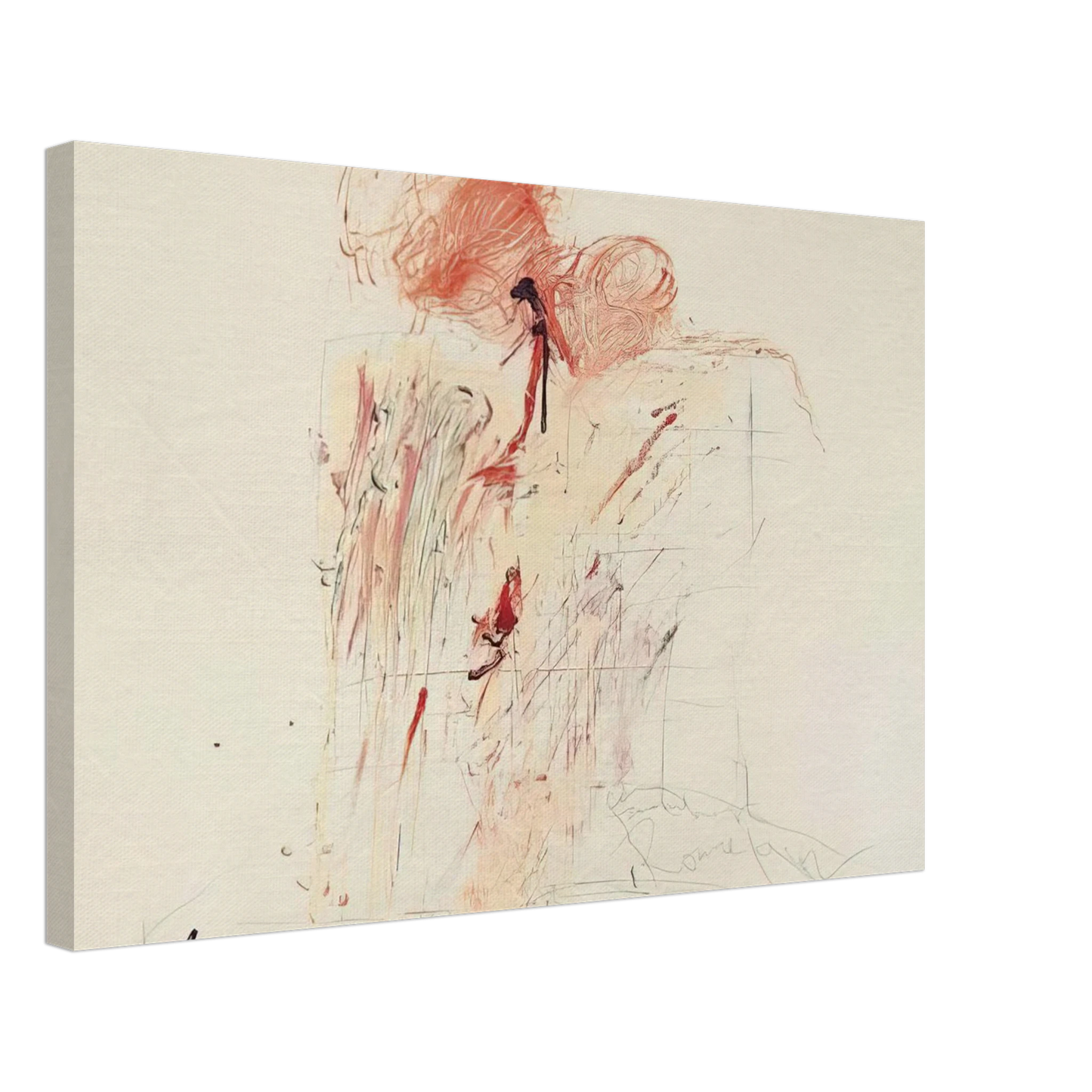 Cy Twombly - Death of Pompey Rome Canvas - 40x60 cm / 16x24 inches-canvas