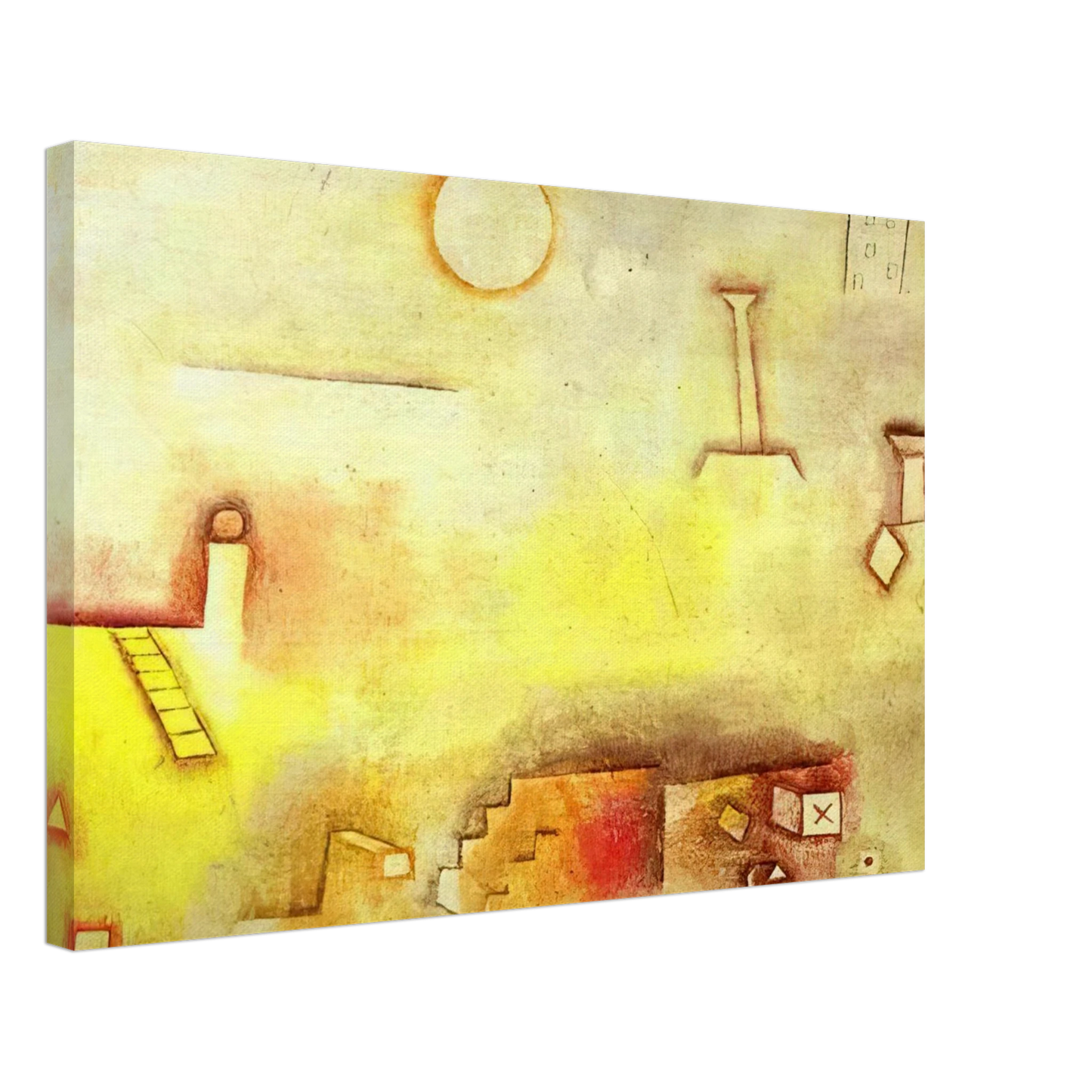 Paul Klee - RECONSTRUCTING 1926 Canvas - 40x60 cm / 16x24 inches-canvas