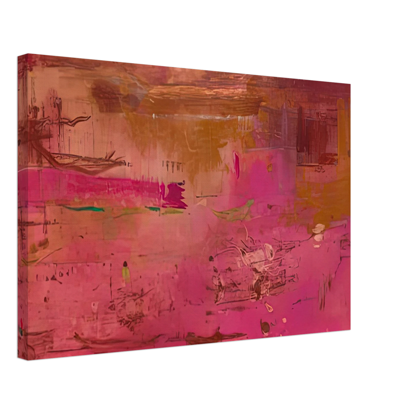 Helen Frankenthaler - Dream Walk Red, 1978- Canvas - 70x100 cm / 28x40 inches-canvas