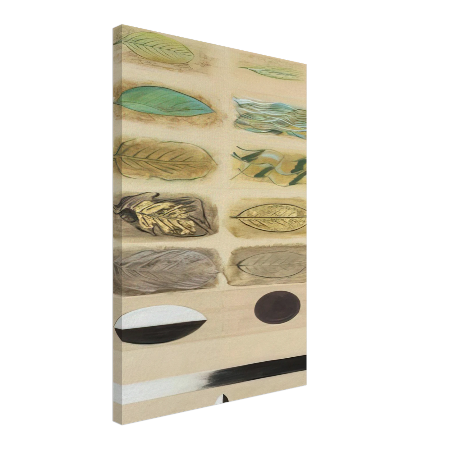 Morris Graves - Life Cycle of a Leaf - Expressionism Canvas - 40x60 cm / 16x24 inches-canvas