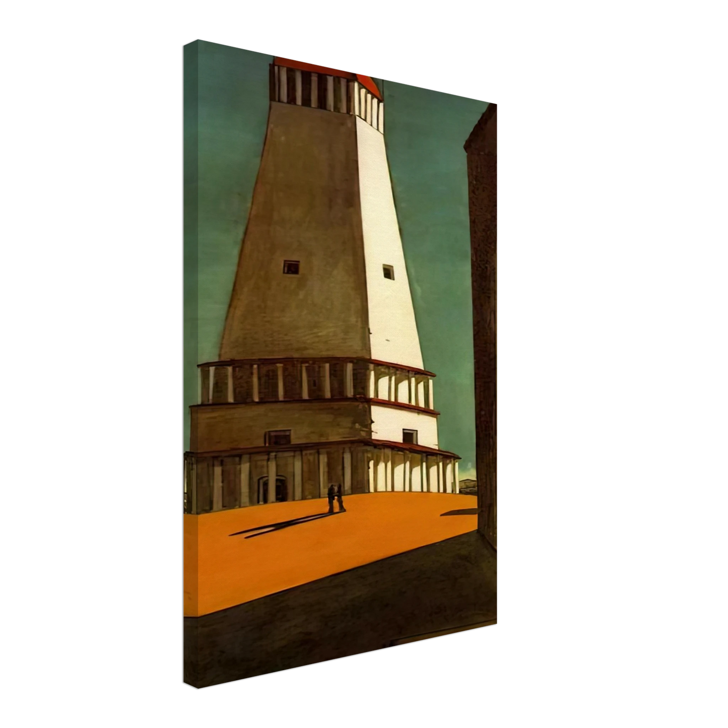 Giorgio de Chirico - THE NOSTALGIA OF THE INFINITE 1913 Canvas - 70x100 cm / 28x40 inches-canvas