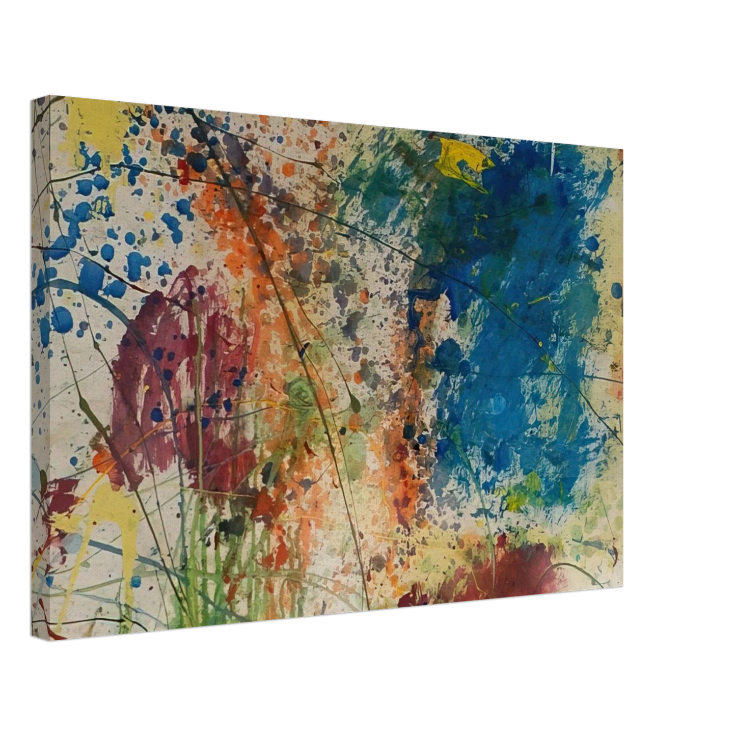 Taro Yamamoto - UNTITLED 1974 Canvas - 40x60 cm / 16x24 inches-canvas