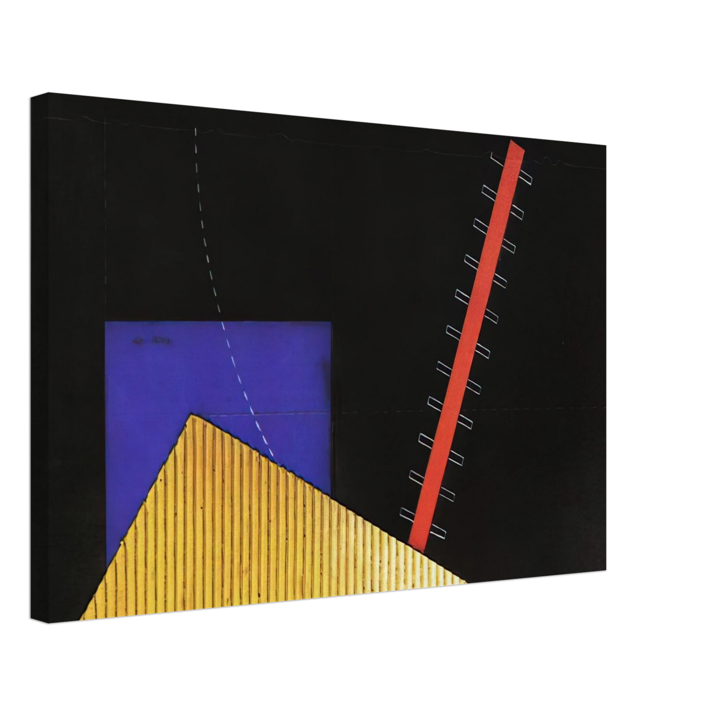 Enrico Prampolini - IL MERCANTE DI CUORI BOZZETTO DI SCENA 1927 Canvas - 40x60 cm / 16x24 inches-canvas