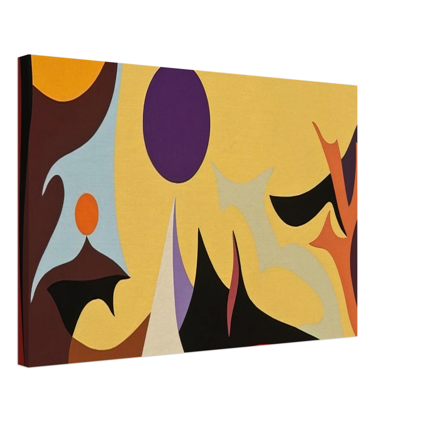 Karl Benjamin - Yellow Landscape - 1953 Canvas - 70x100 cm / 28x40 inches-canvas