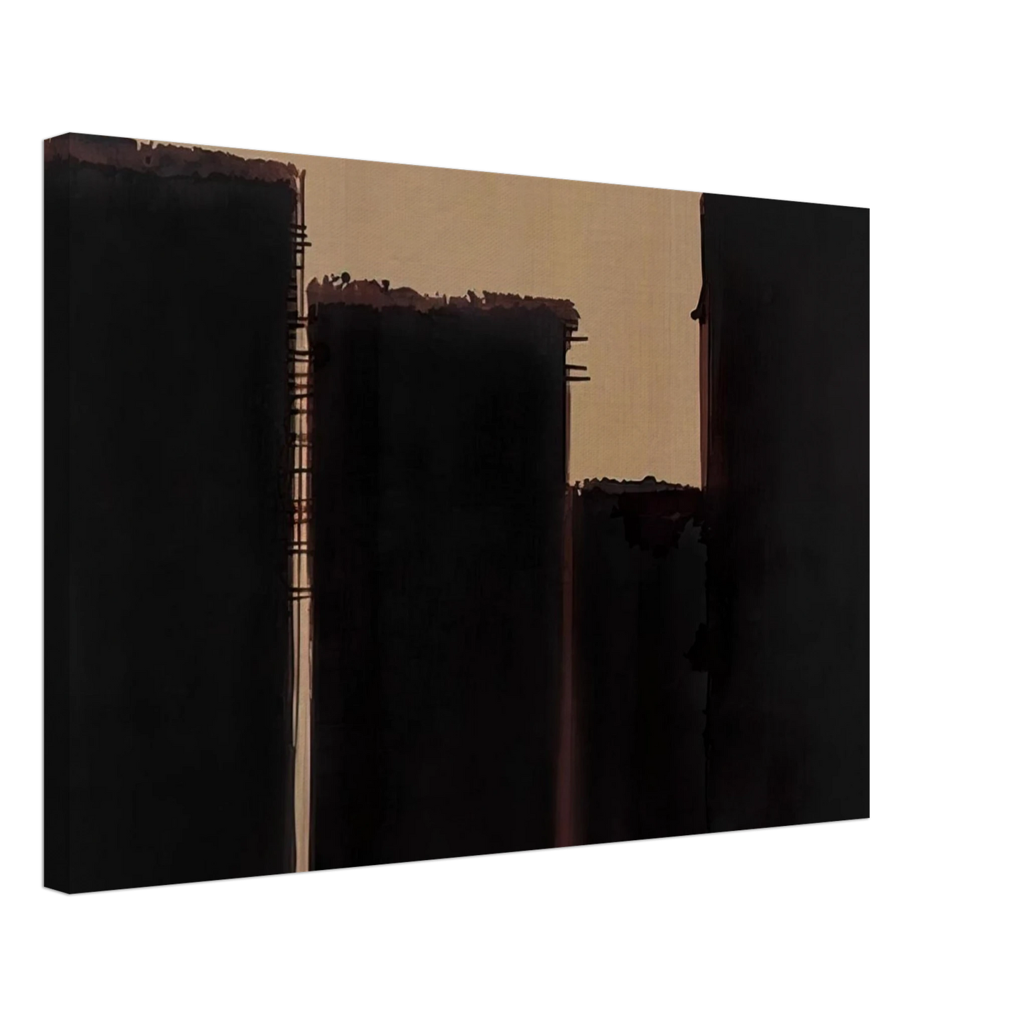 Yun Hyong-keun - Burnt Umber Ultramarine - 1991 Canvas - 40x60 cm / 16x24 inches-canvas