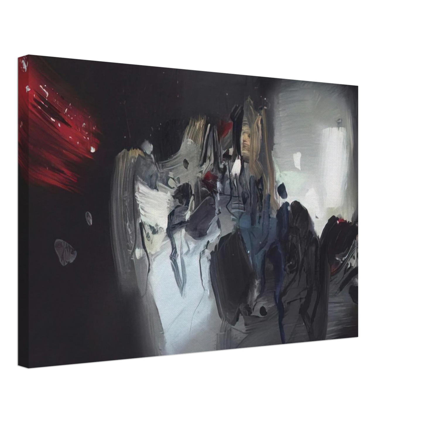 Chu teh Chun - COMPOSITION 1972 Canvas - 70x100 cm / 28x40 inches-canvas