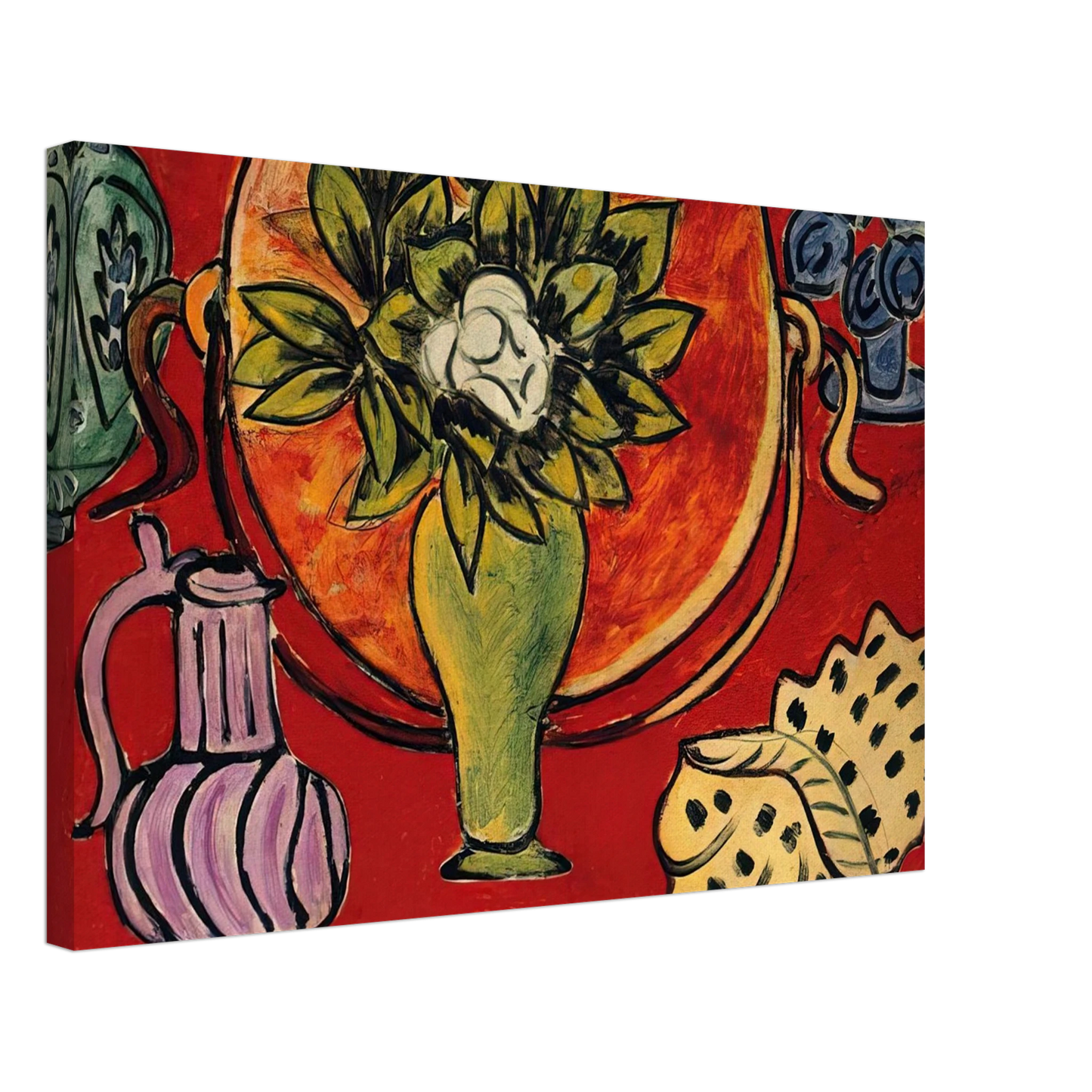 Henri Matisse - STILL LIFE WITH A MAGNOLIA 1941 Canvas - 40x60 cm / 16x24 inches-canvas