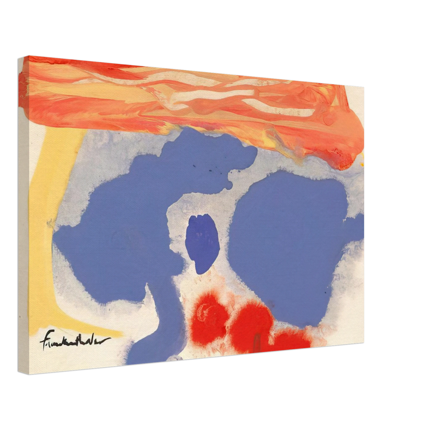 Helen Frankenthaler - Summerscene, Provincetown - 1961 Canvas - 40x60 cm / 16x24 inches-canvas