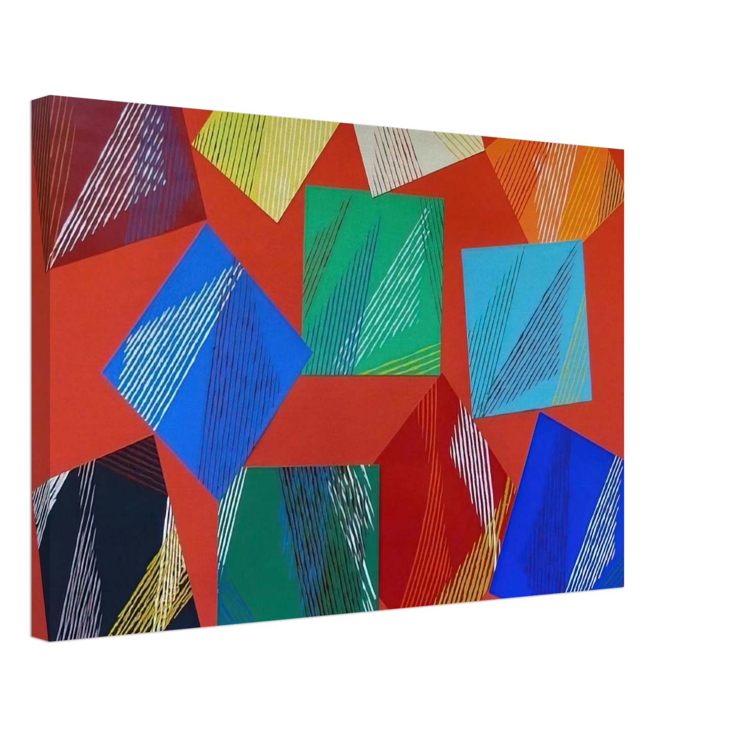 Piero Dorazio - Wig-Wam - 1991 Canvas - 70x100 cm / 28x40 inches-canvas