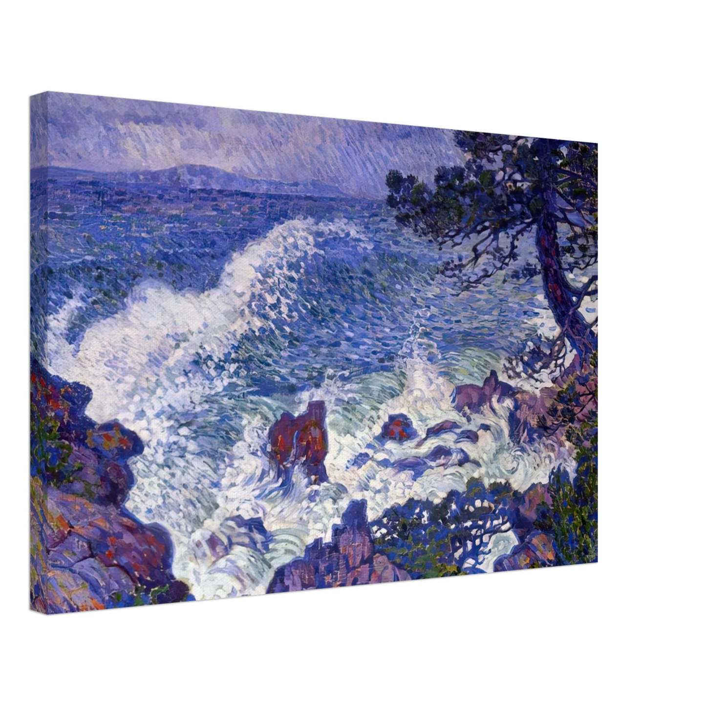 Theo van Rysselberghe - EAST WIND 1904 Canvas - 40x60 cm / 16x24 inches-canvas