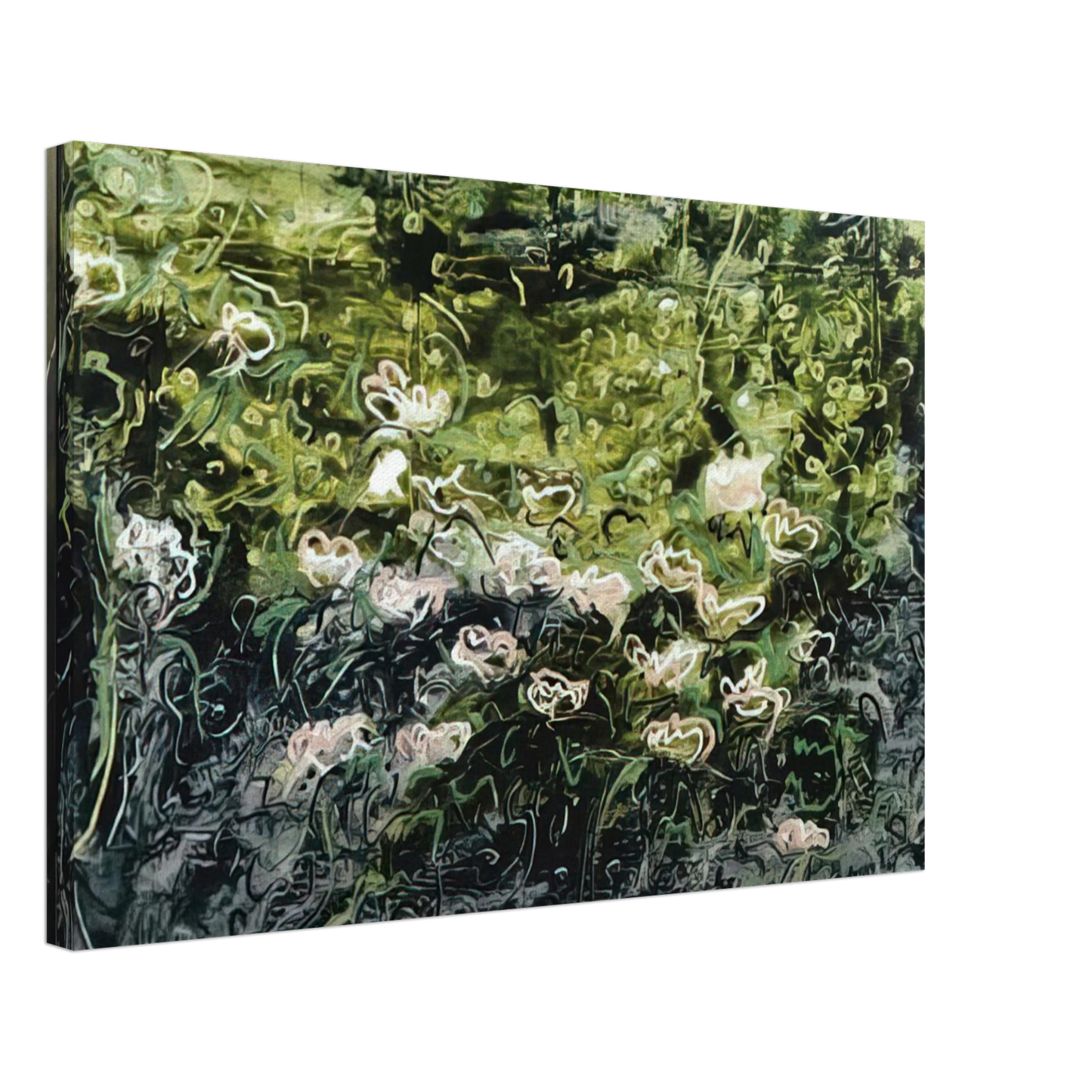 Mario Schifano - Acquatico - Art Informel Canvas - 40x60 cm / 16x24 inches-canvas