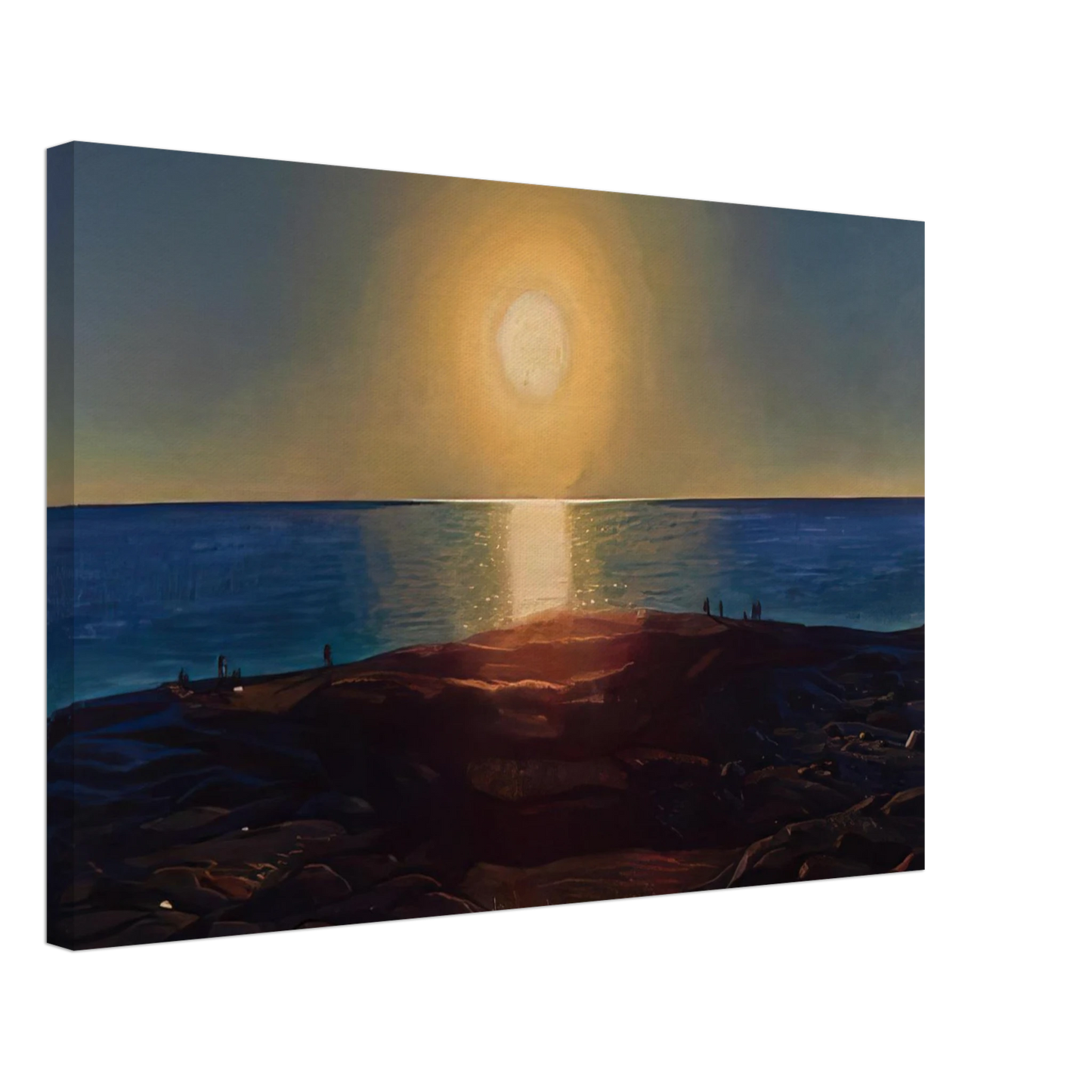 Rockwell Kent - Calm and Free Maine Coast Canvas - 40x60 cm / 16x24 inches-canvas