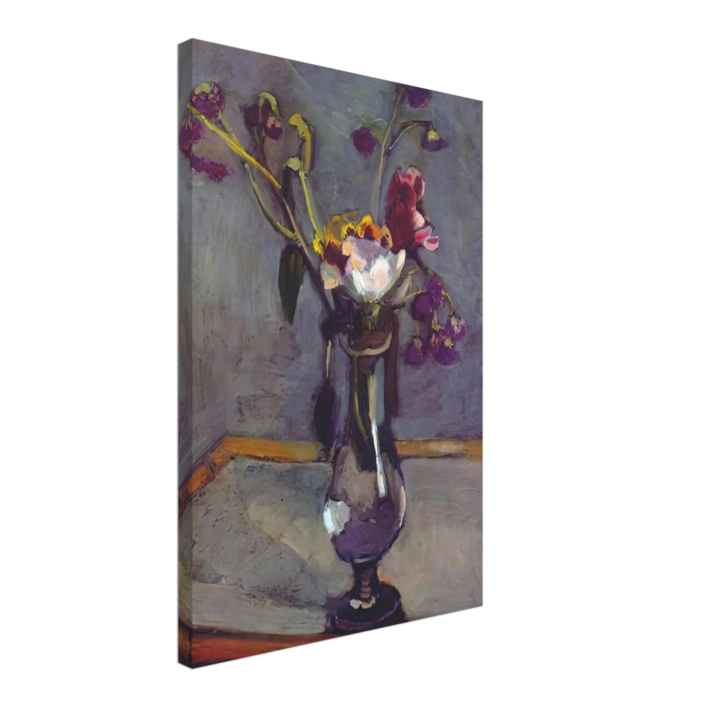 Henri Matisse - BOUQUET ON A BAMBOO TABLE 1903 Canvas - 40x60 cm / 16x24 inches-canvas
