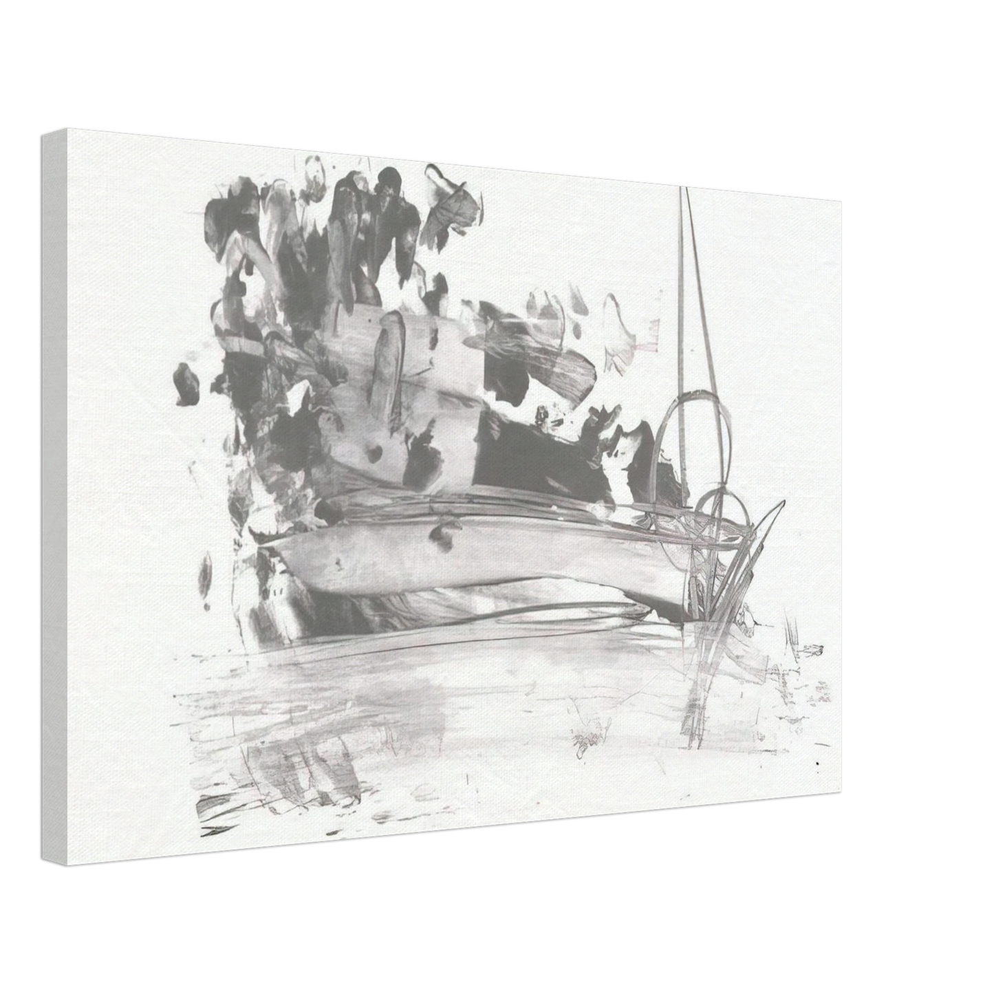 Grace Hartigan - The Hero Leaves His Ship Canvas - 40x60 cm / 16x24 inches-canvas