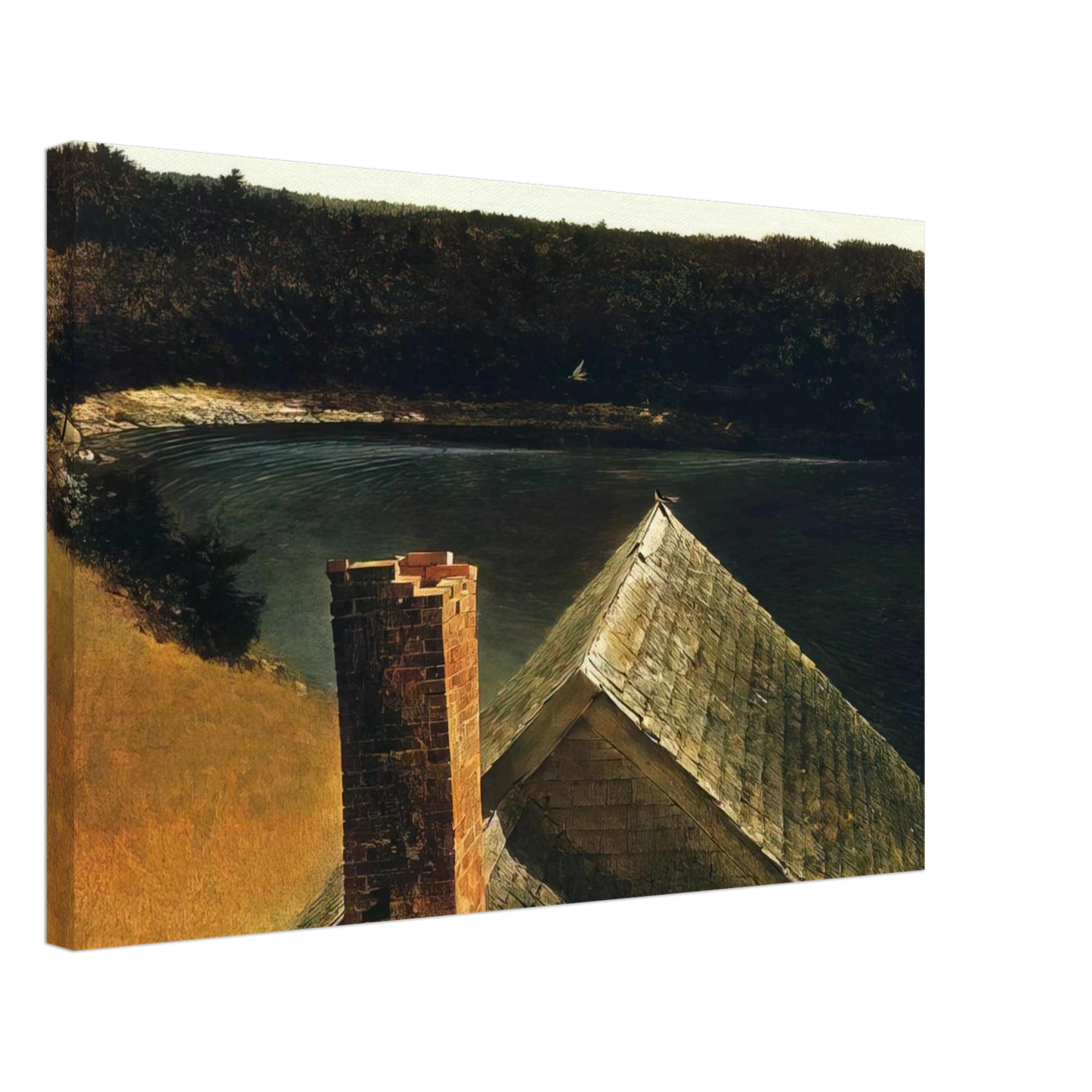 Andrew Wyeth - END OF OLSONS Canvas - 40x60 cm / 16x24 inches-canvas