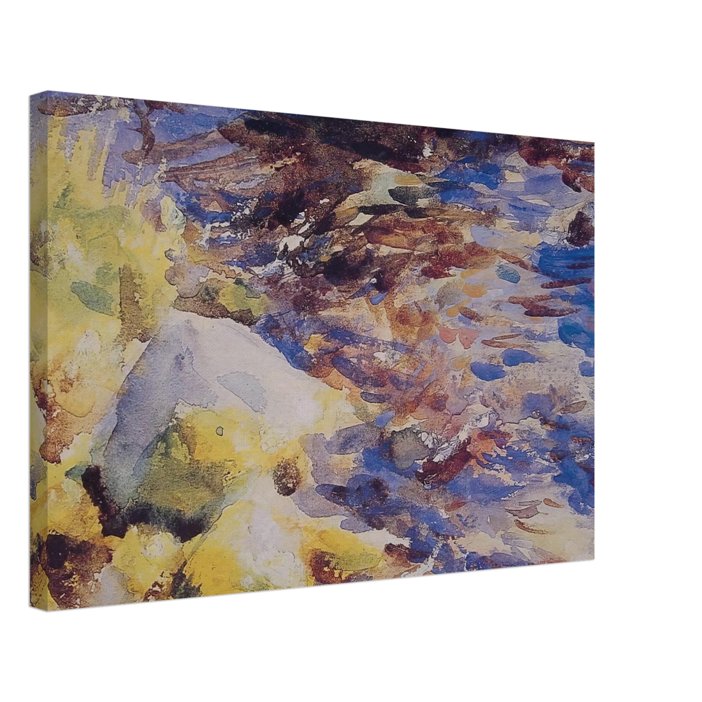 John Singer Sargent - Reflections Rocks and Water Canvas - 70x100 cm / 28x40 inches-canvas