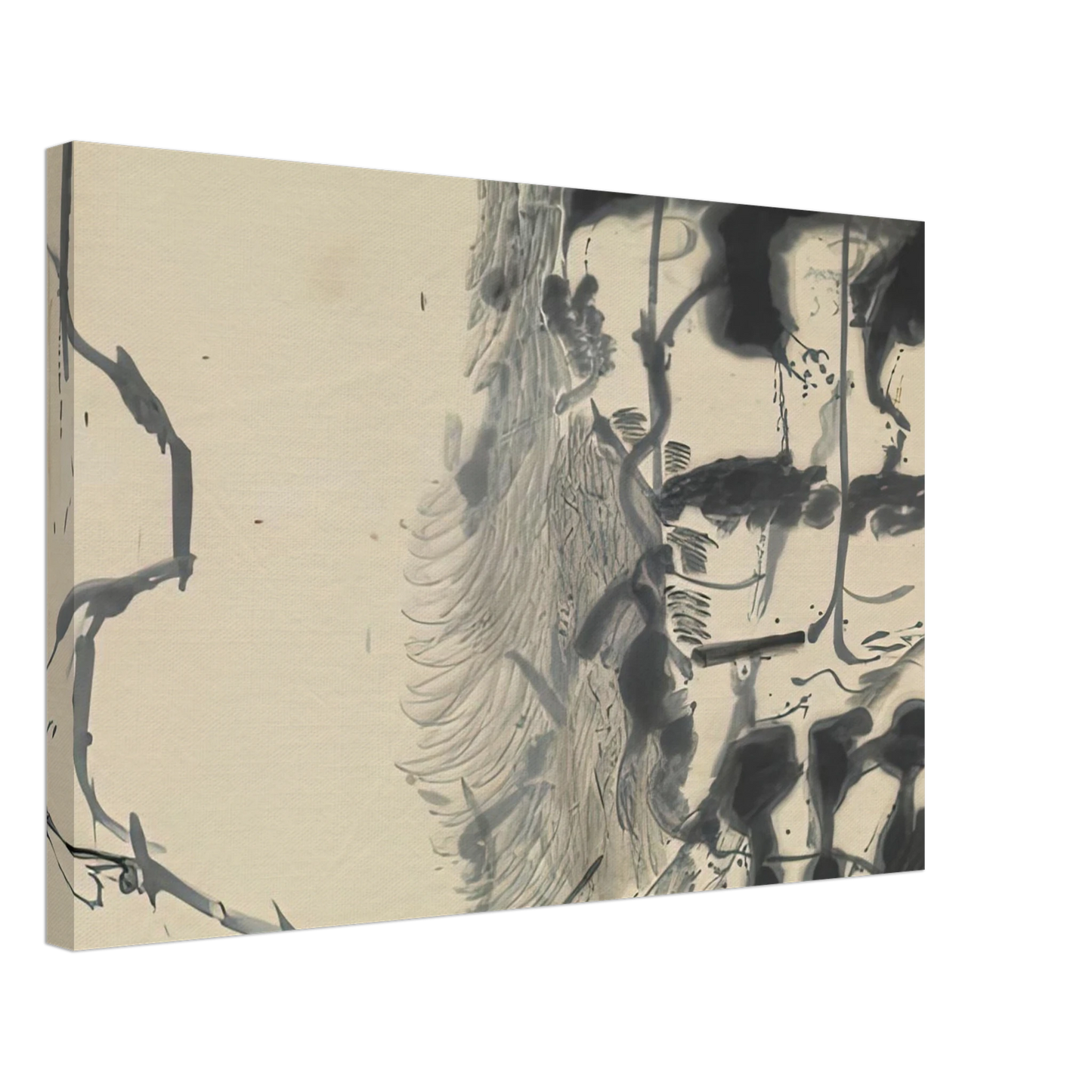 Helen Frankenthaler - New York Bamboo, 1957- Canvas - 40x60 cm / 16x24 inches-canvas