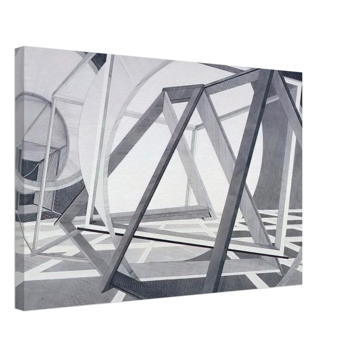 Al Held - Straits of Malacca Canvas - 40x60 cm / 16x24 inches-canvas