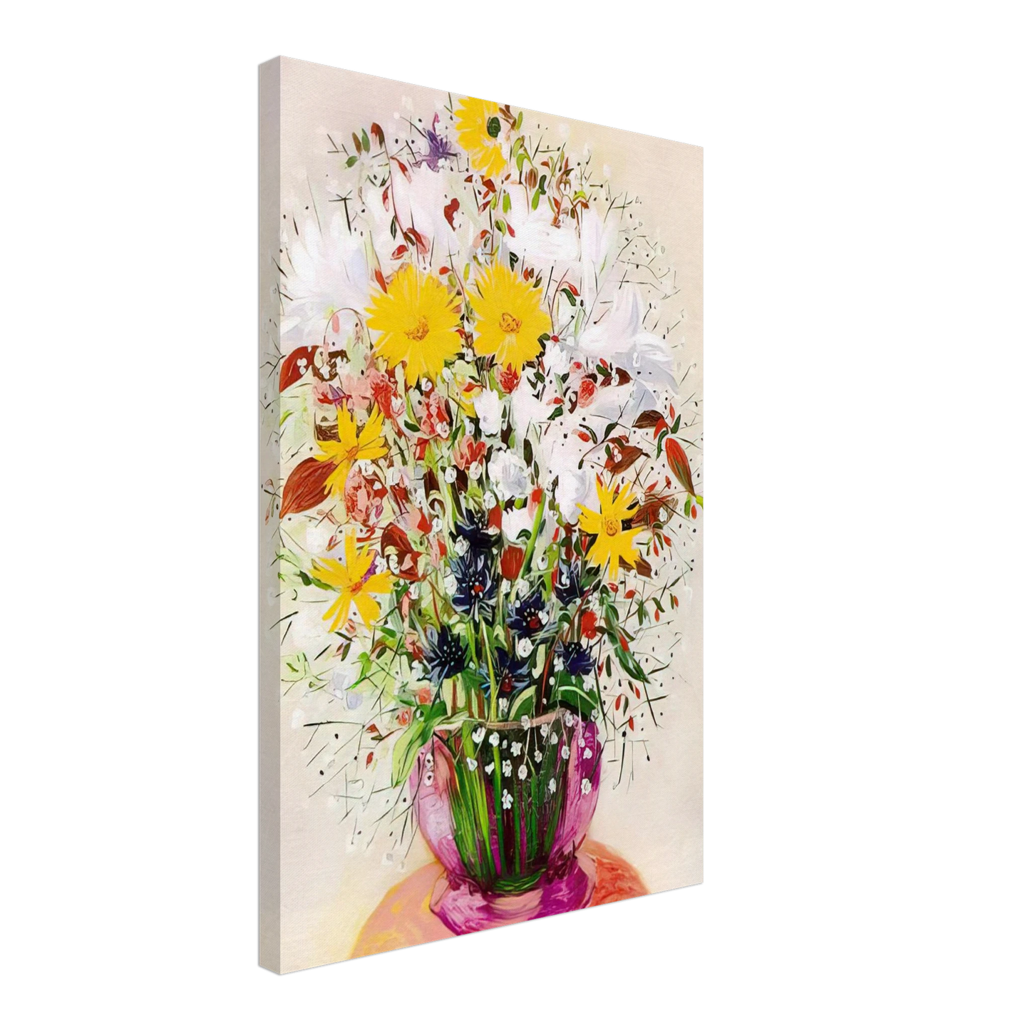 Moise Kisling - BOUQUET OF FLOWERS Canvas - 70x100 cm / 28x40 inches-canvas