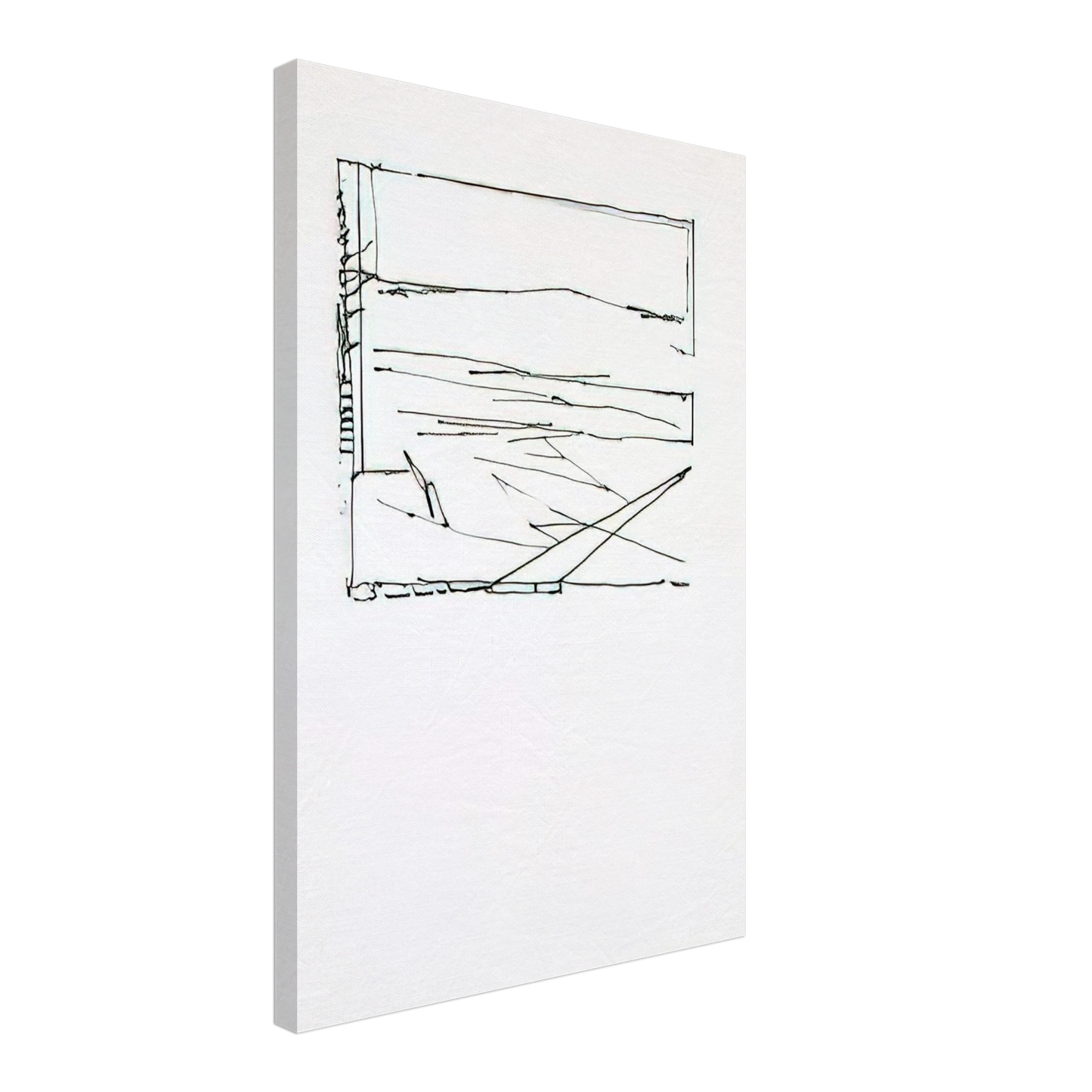 Brice Marden - Greece Summer - 1974 Canvas - 70x100 cm / 28x40 inches-canvas