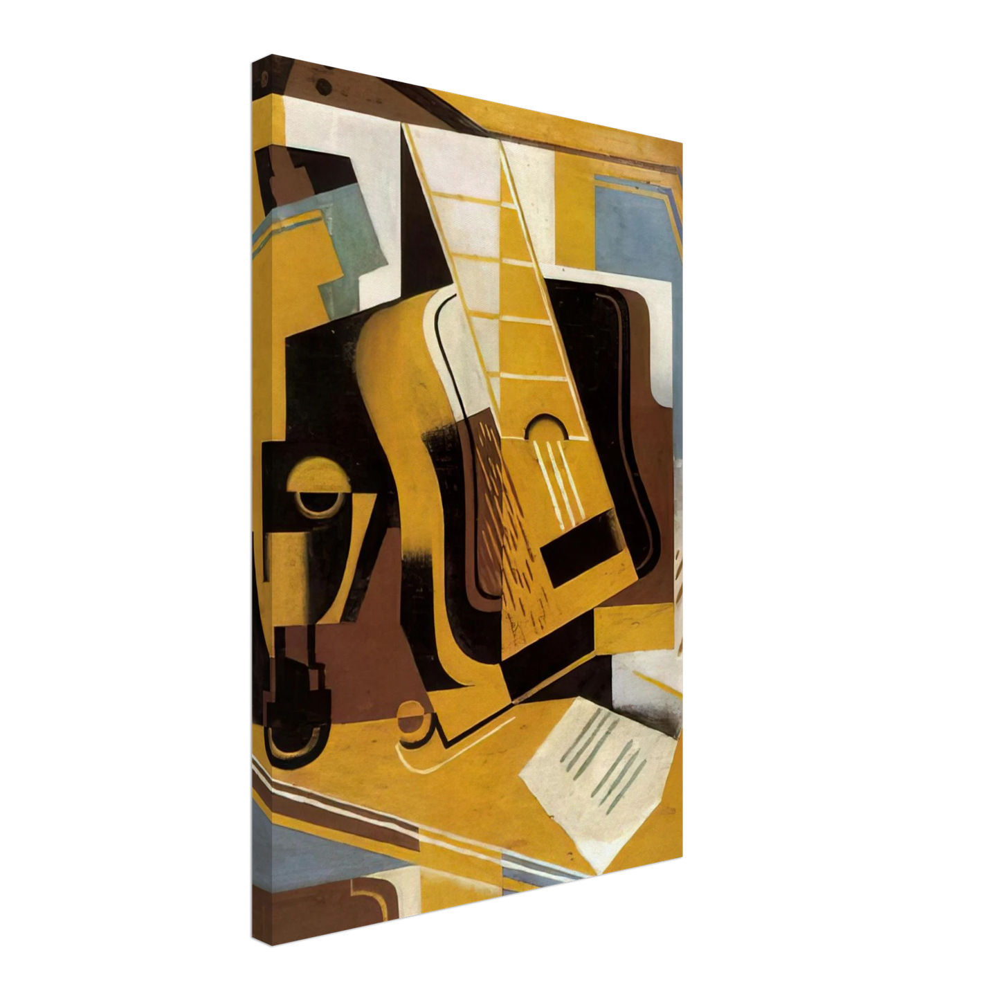 Juan Gris - PHOTOGRAPH OF THE GUITAR 1918 Canvas - 40x60 cm / 16x24 inches-canvas