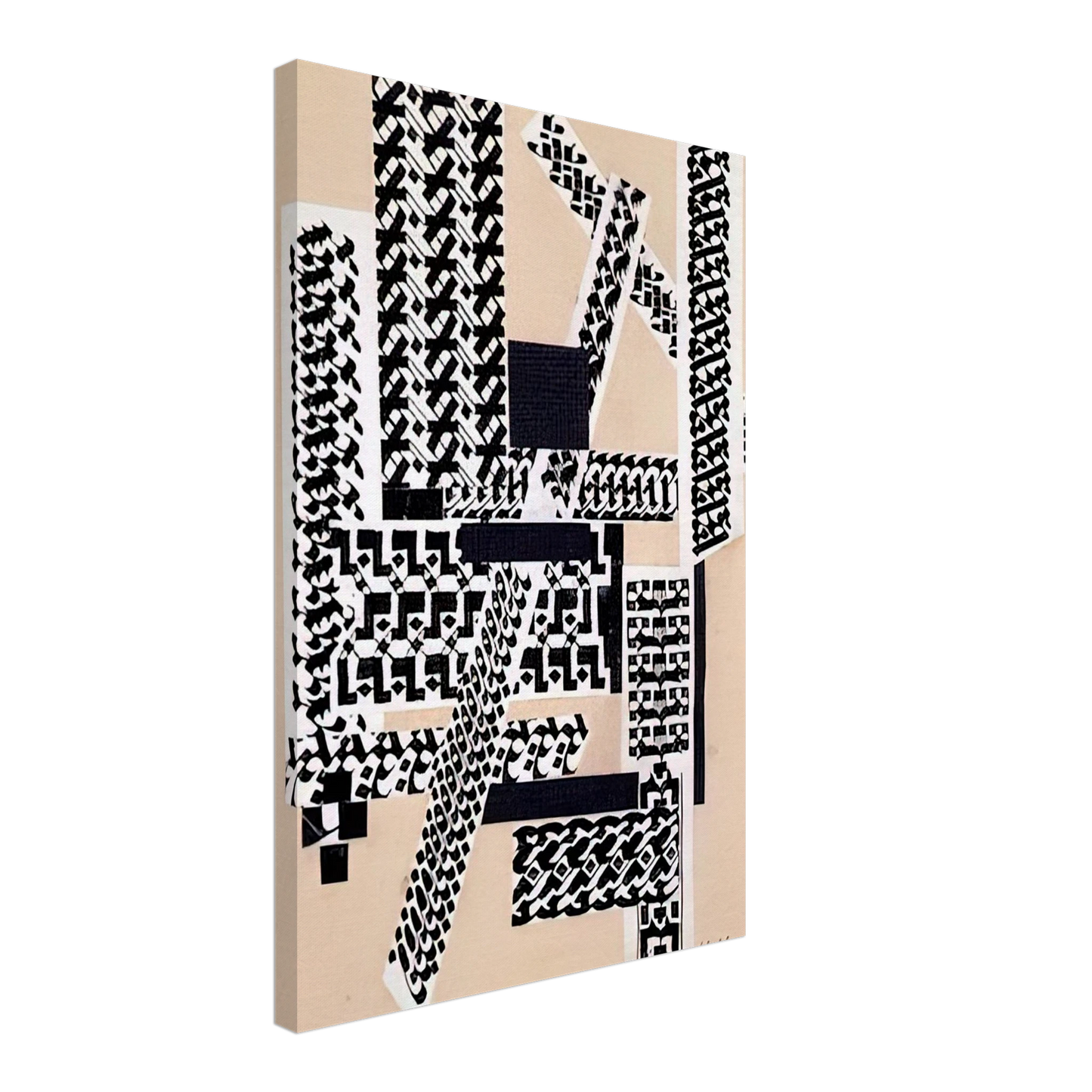 Hannah Hoch - REED PEN COLLAGE 1922 Canvas - 40x60 cm / 16x24 inches-canvas