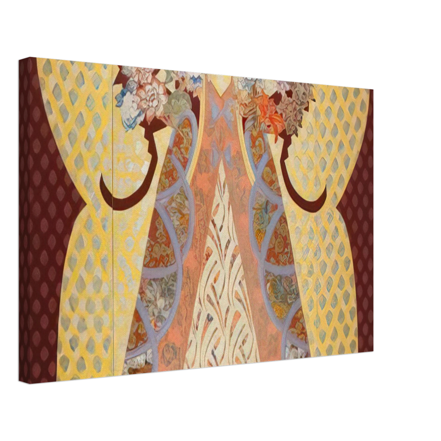 Miriam Schapiro - Royal Presence - 1982 Canvas - 70x100 cm / 28x40 inches-canvas