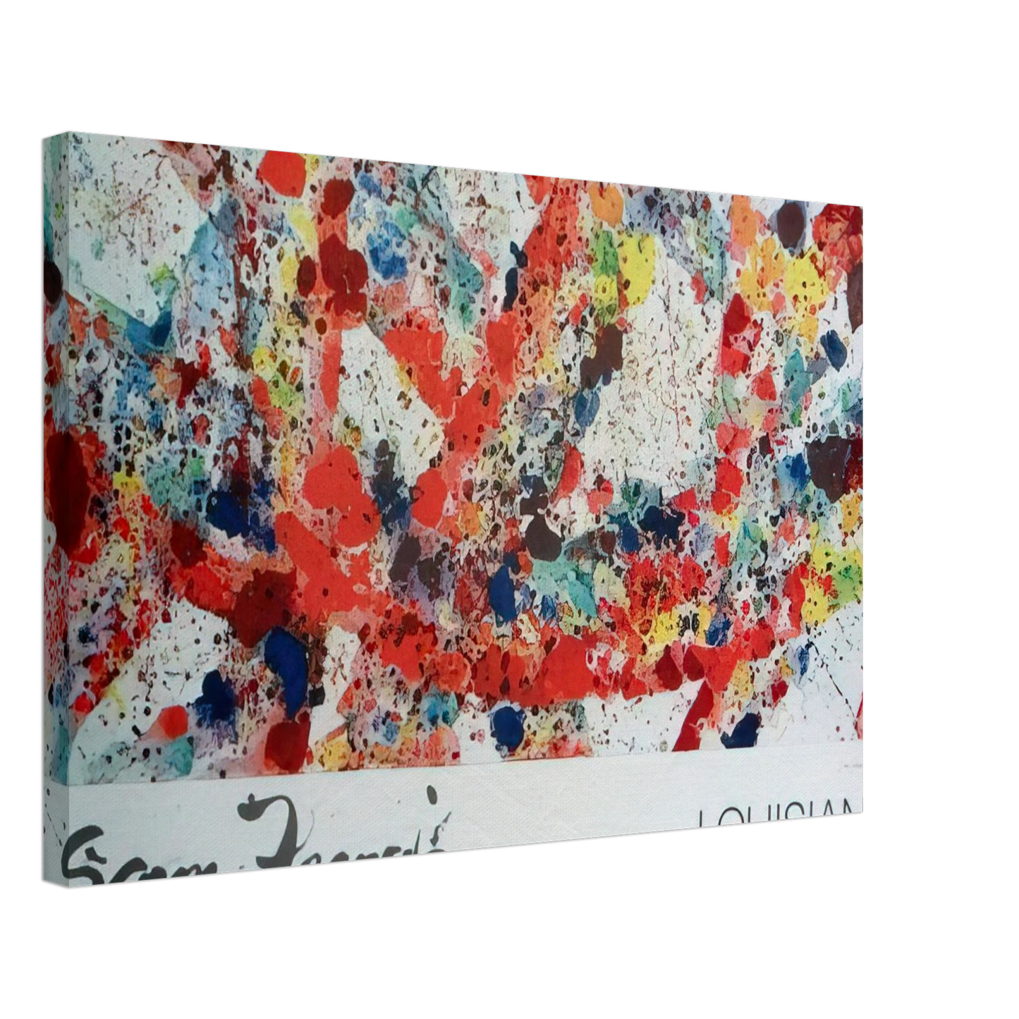 Sam Francis - Polar Red Canvas - 40x60 cm / 16x24 inches-canvas