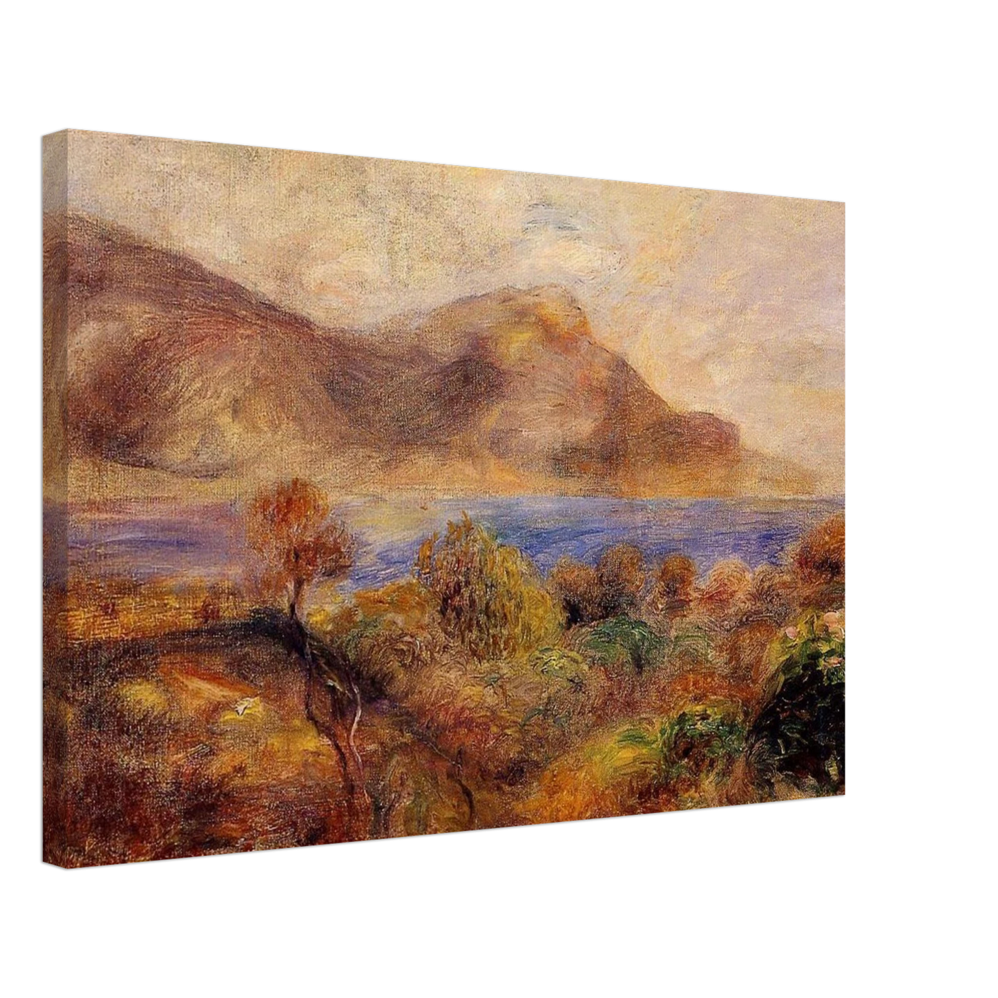 Pierre-Auguste Renoir - Mediteranean Landscape Canvas - 70x100 cm / 28x40 inches-canvas