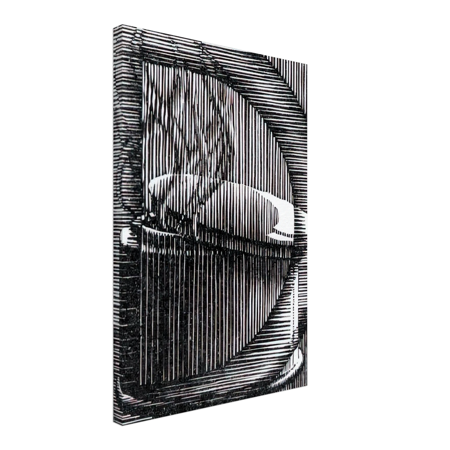 MC Escher - INITIAL D Canvas - 40x60 cm / 16x24 inches-canvas