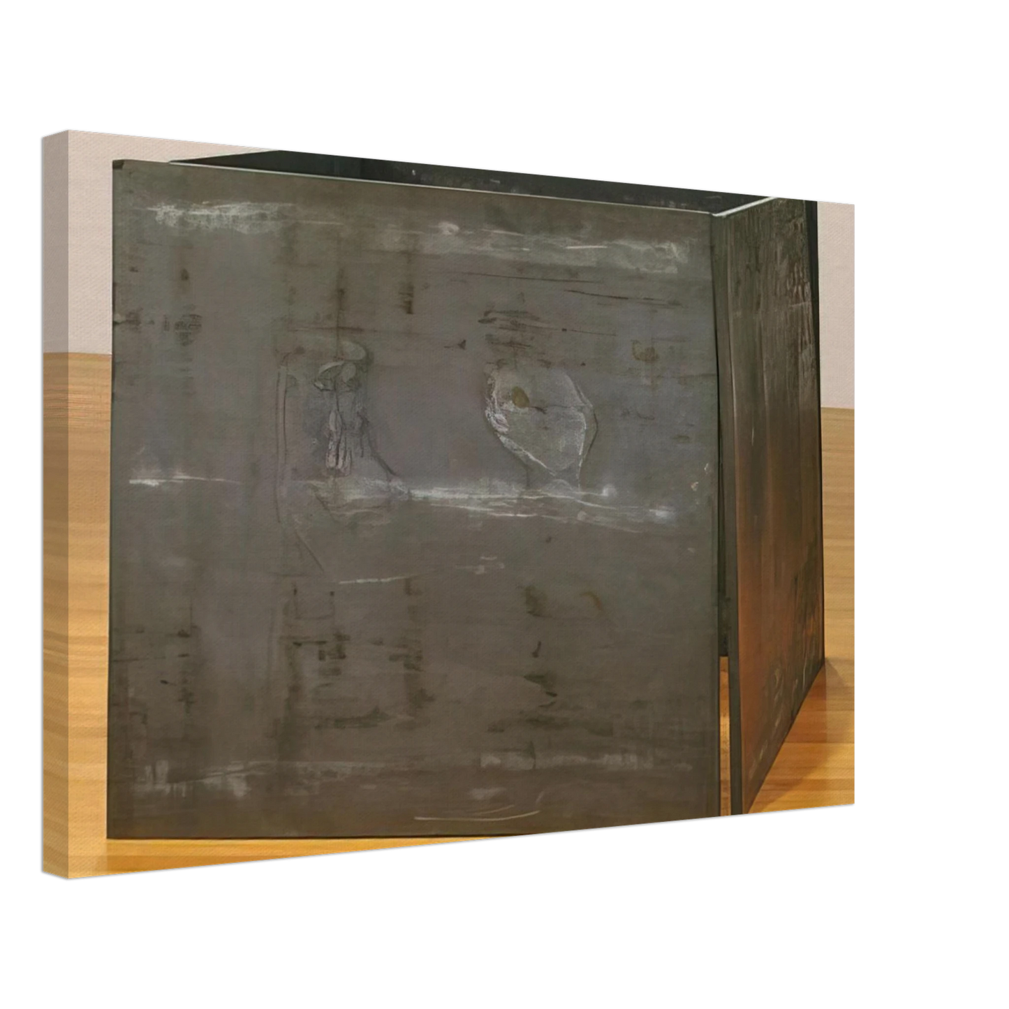 Richard Serra - ONE TON PROP HOUSE OF CARDS 1969 Canvas - 70x100 cm / 28x40 inches-canvas